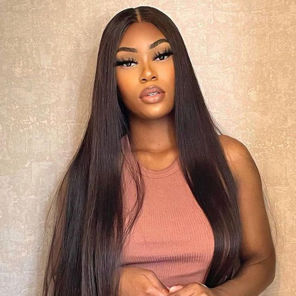 OhMyPretty Straight Wig13x4 HD Lace Front Wig With Pre-plucked Edges