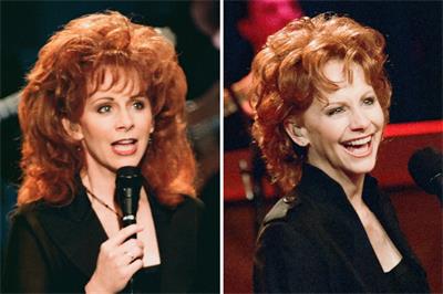 does reba wear a wig