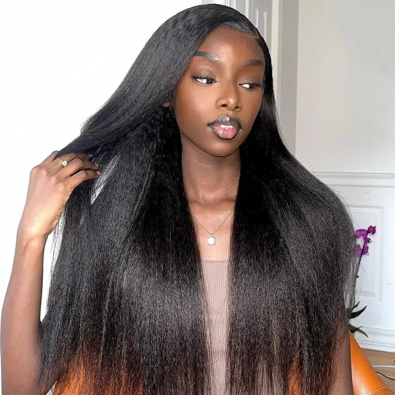 Luxury Wear Go Kinky Straight Layered Cut Glueless Wig