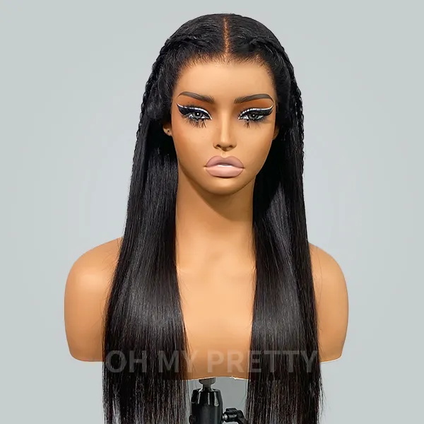 glueless braid wig