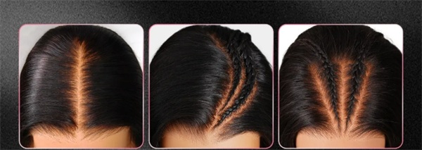 max  free parting of Burmese curly m cap wig