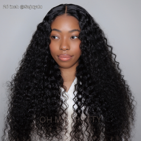 Bleach Knots Glueless Water Wave Wig