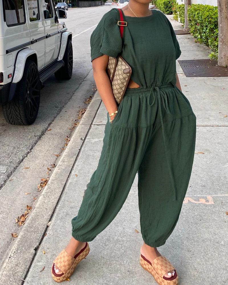 Solid Color Loose New JumpsuitSolid Color Loose New Jumpsuit