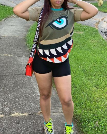 Shark Head Print Suit测试
