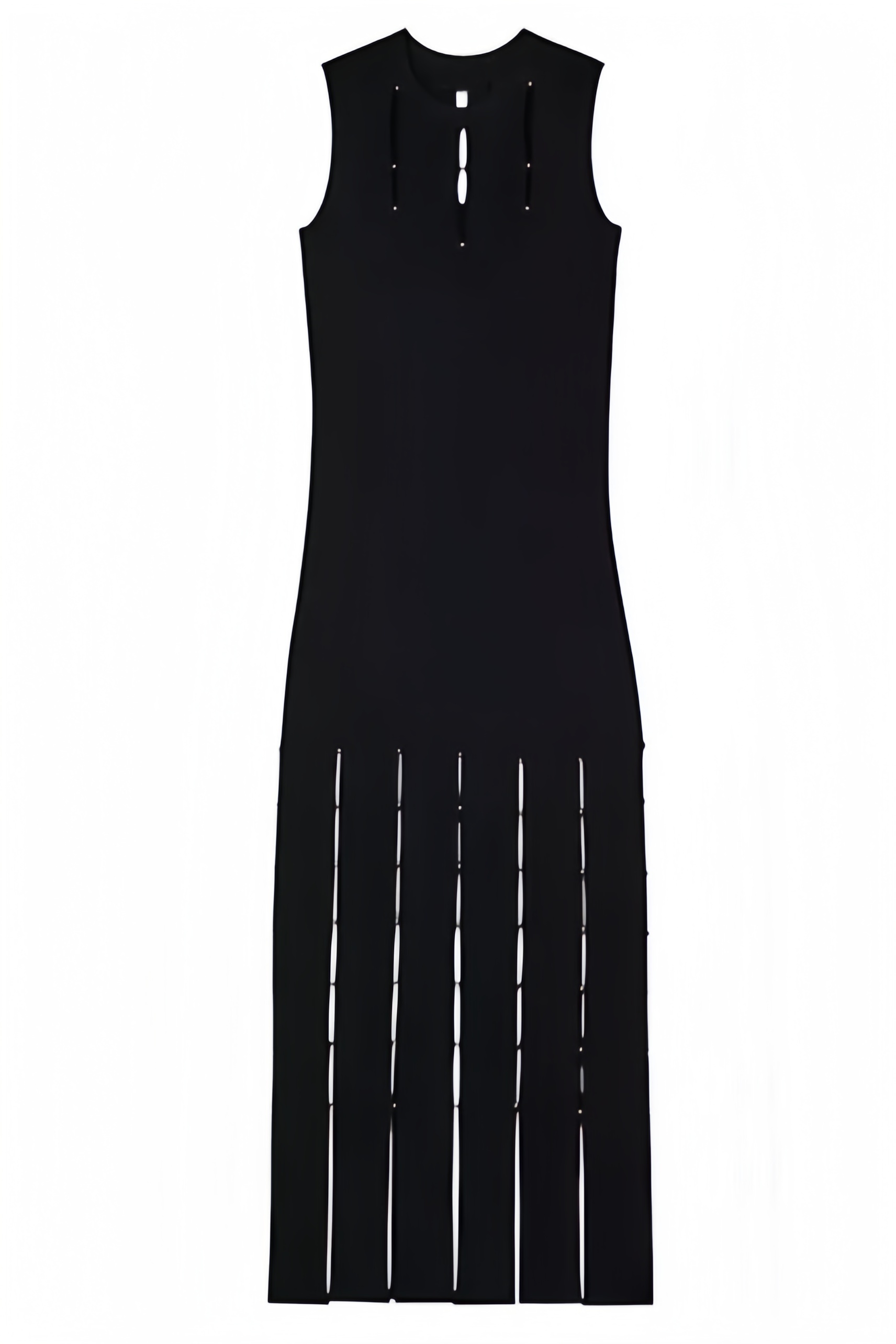 Freya Black Belted Metal Button Mini Dress