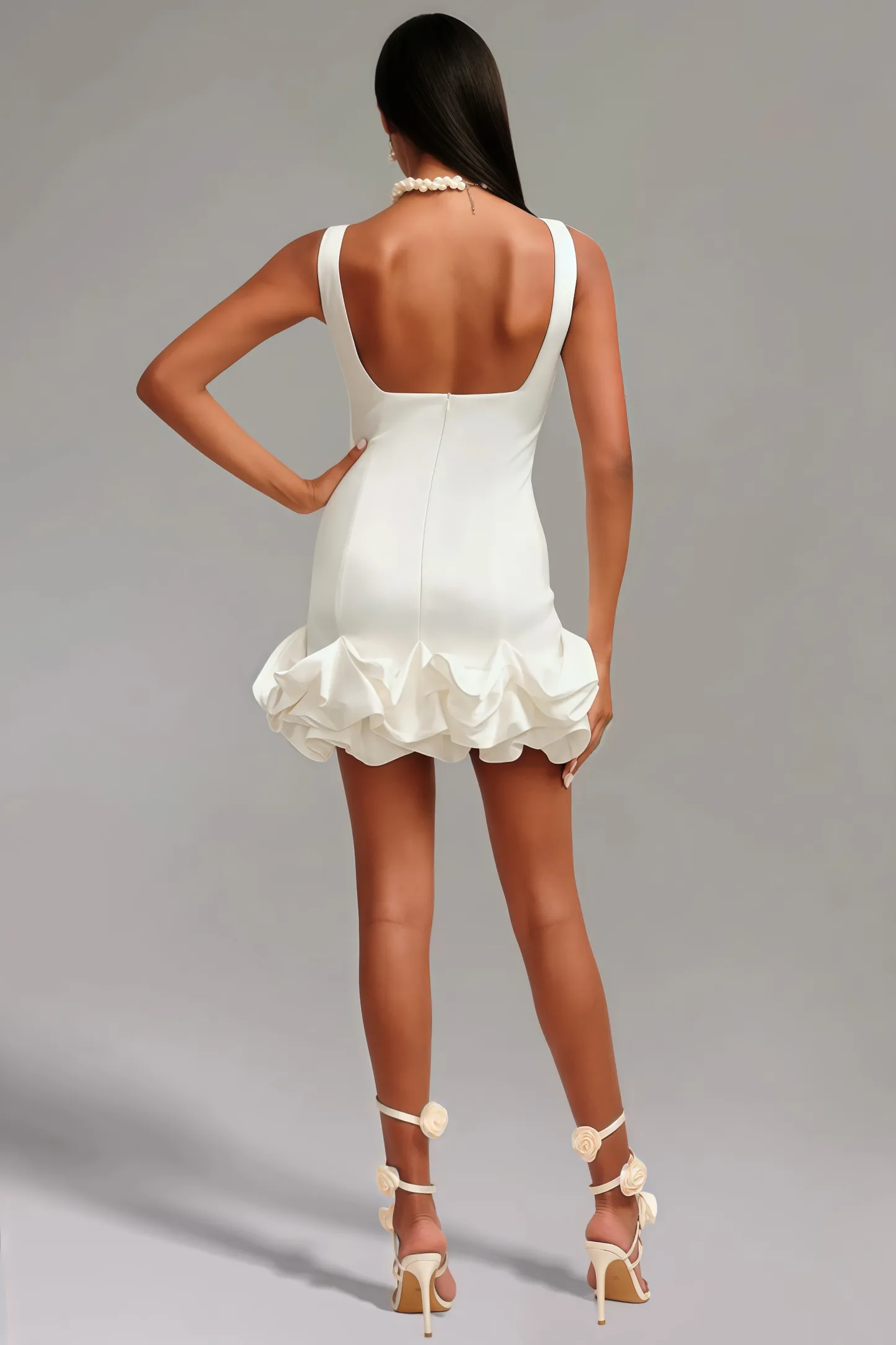 Ivy Slim Satin Mini Dress