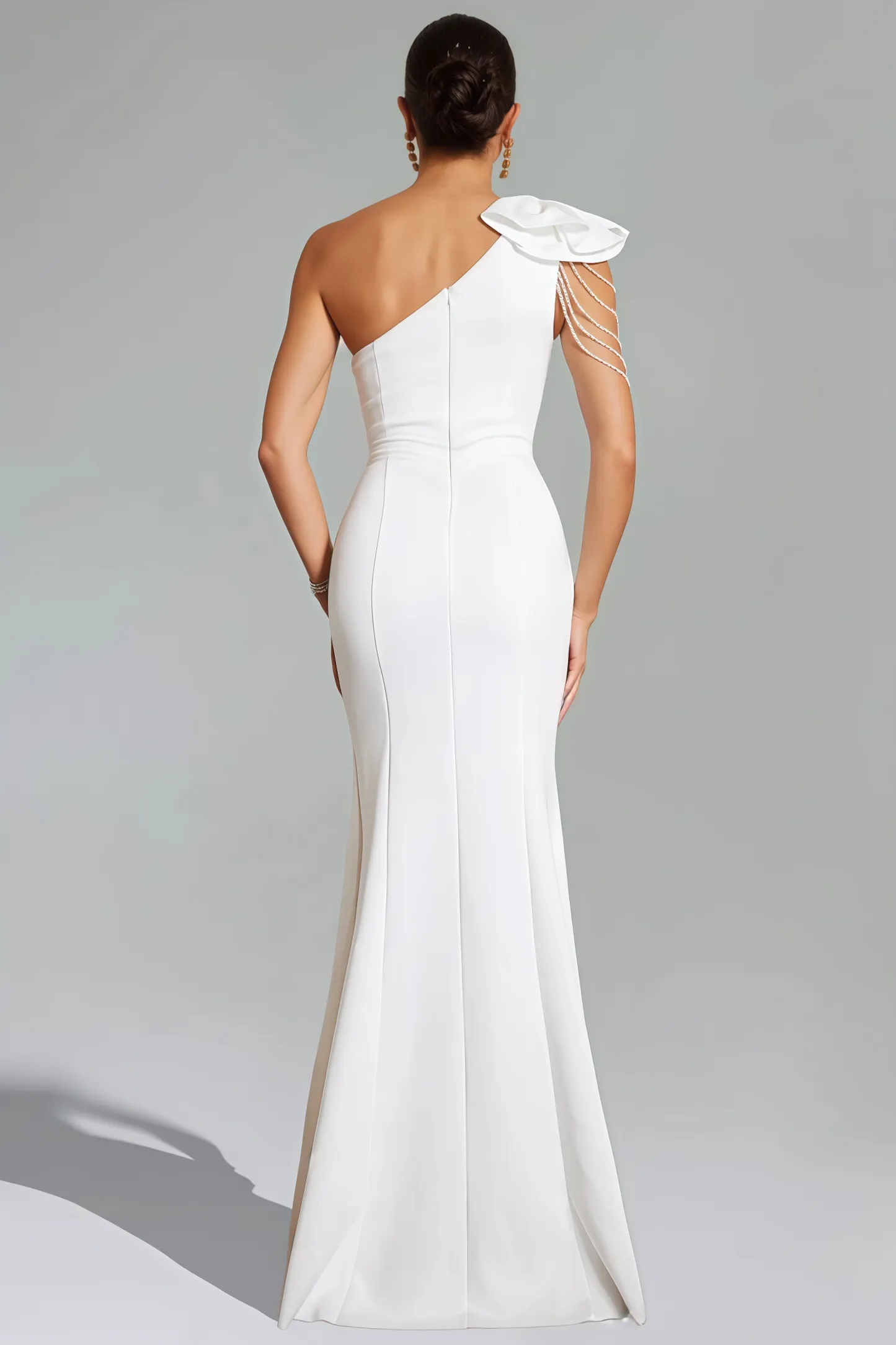 Marta One Shoulder Flower Maxi Dress