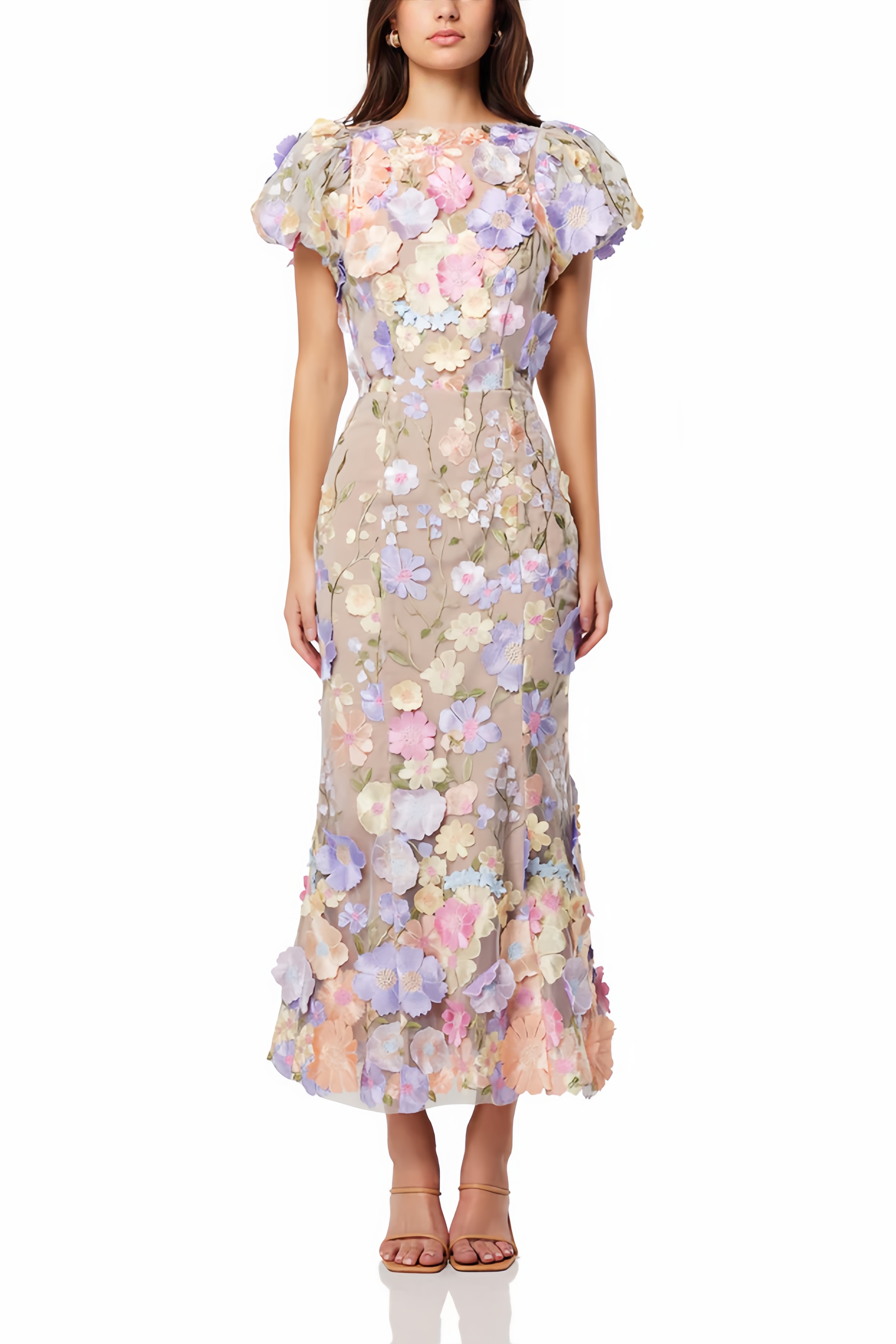 Verity 3D Lace Maxi Dress