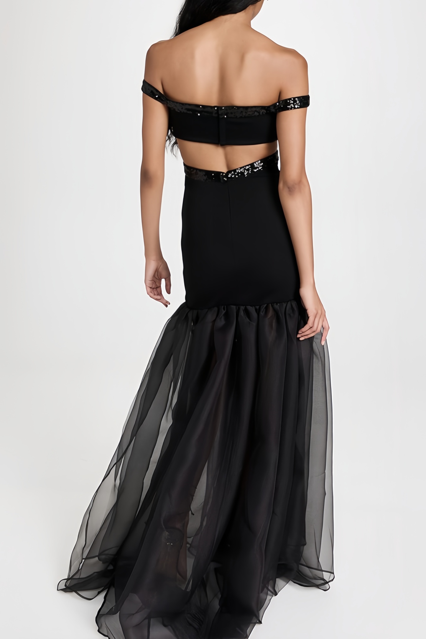 Rivka Sequined Ponte Maxi Dress