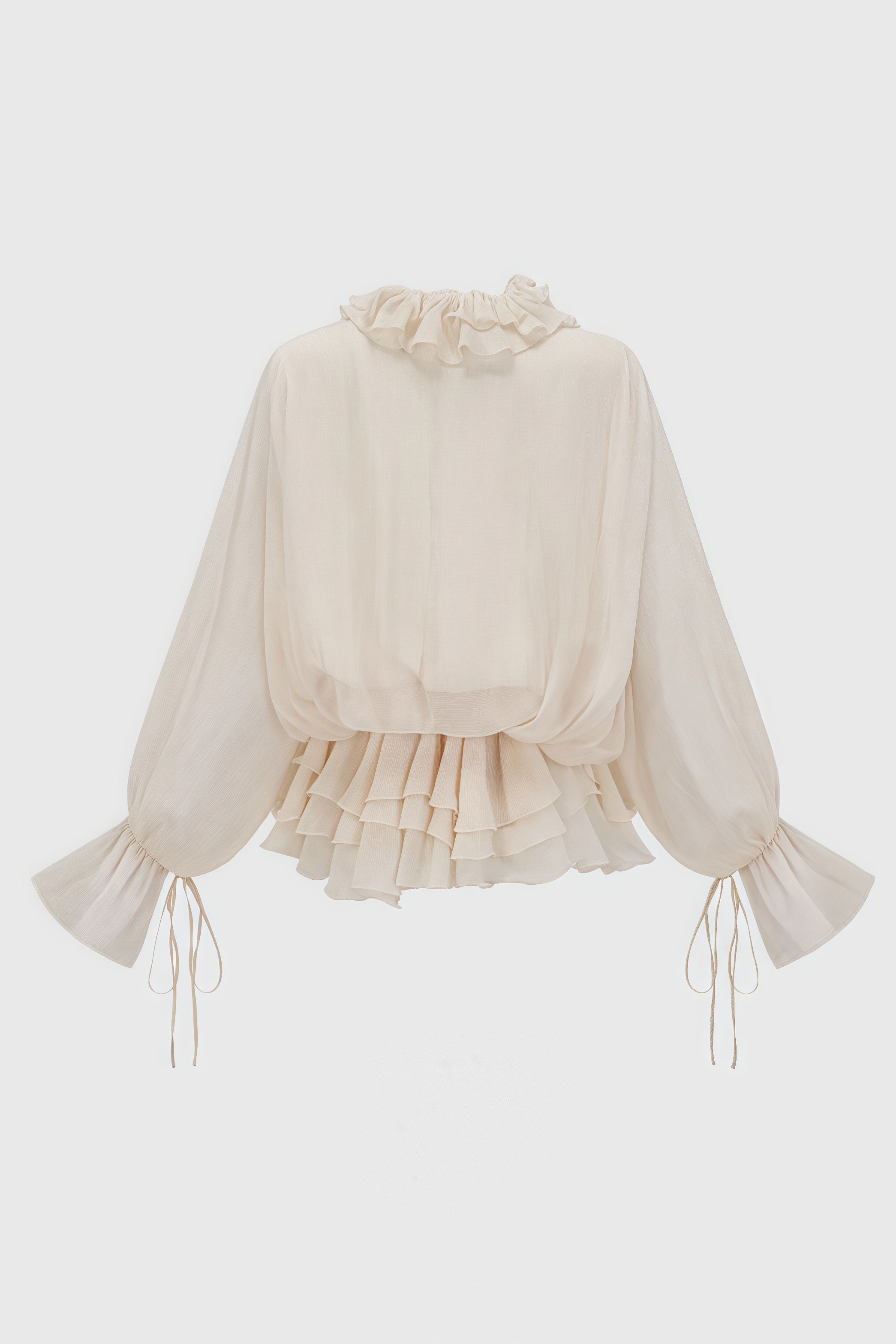 Elsonv 3D Floral Lantern Sleeve Mini Dress