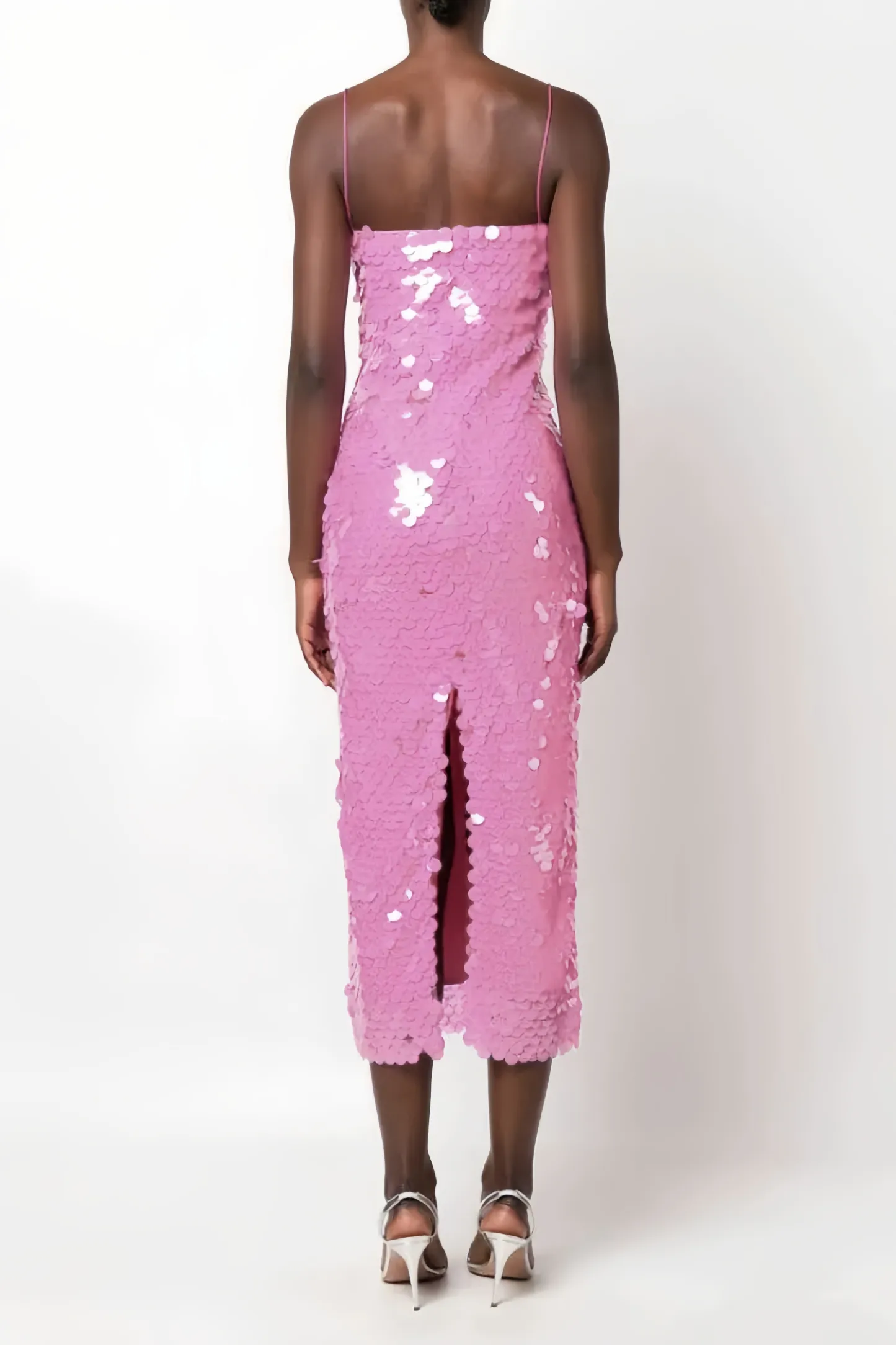 Naku Sequin Off-Shoulder Midi Dress