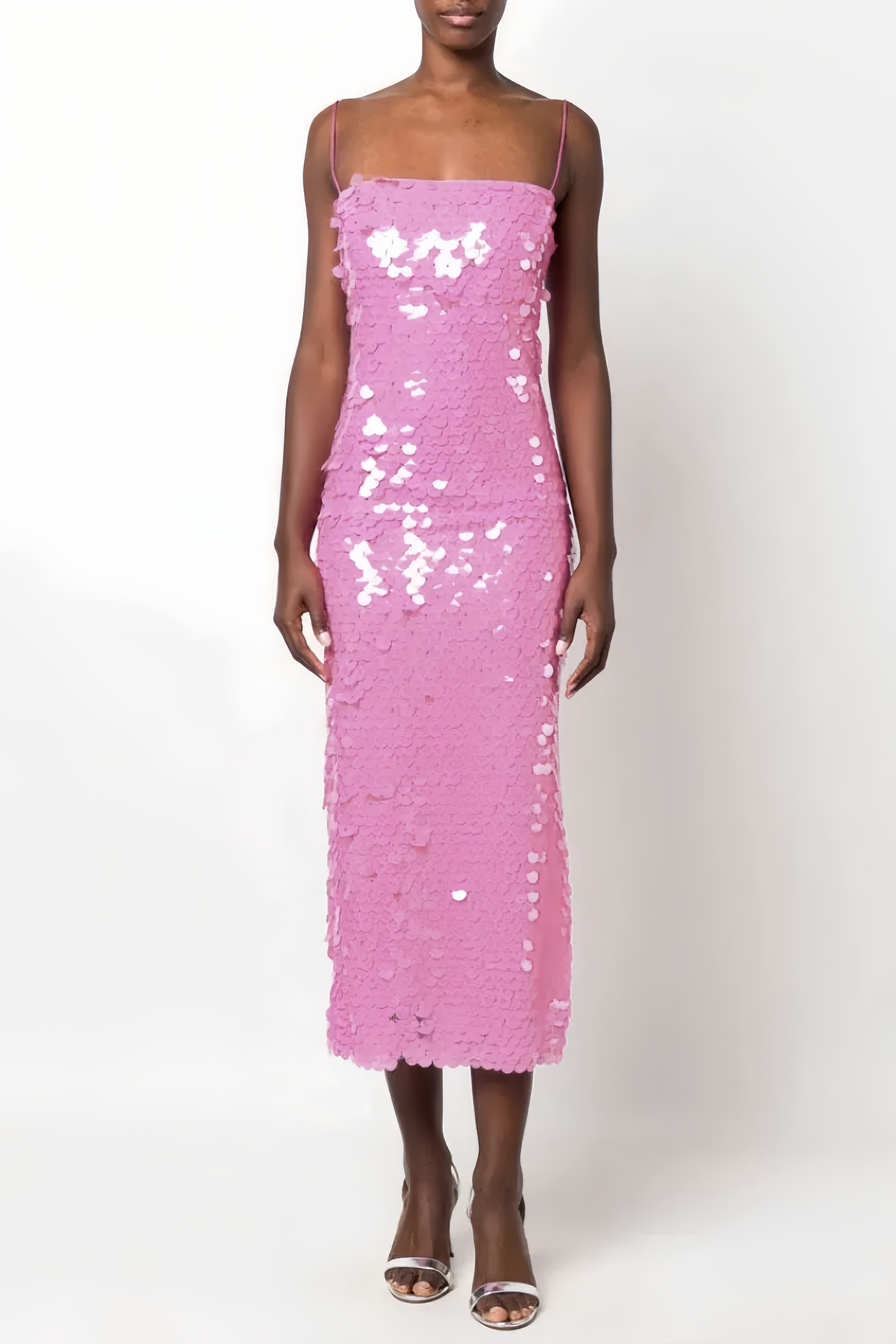 Naku Sequin Off-Shoulder Midi Dress