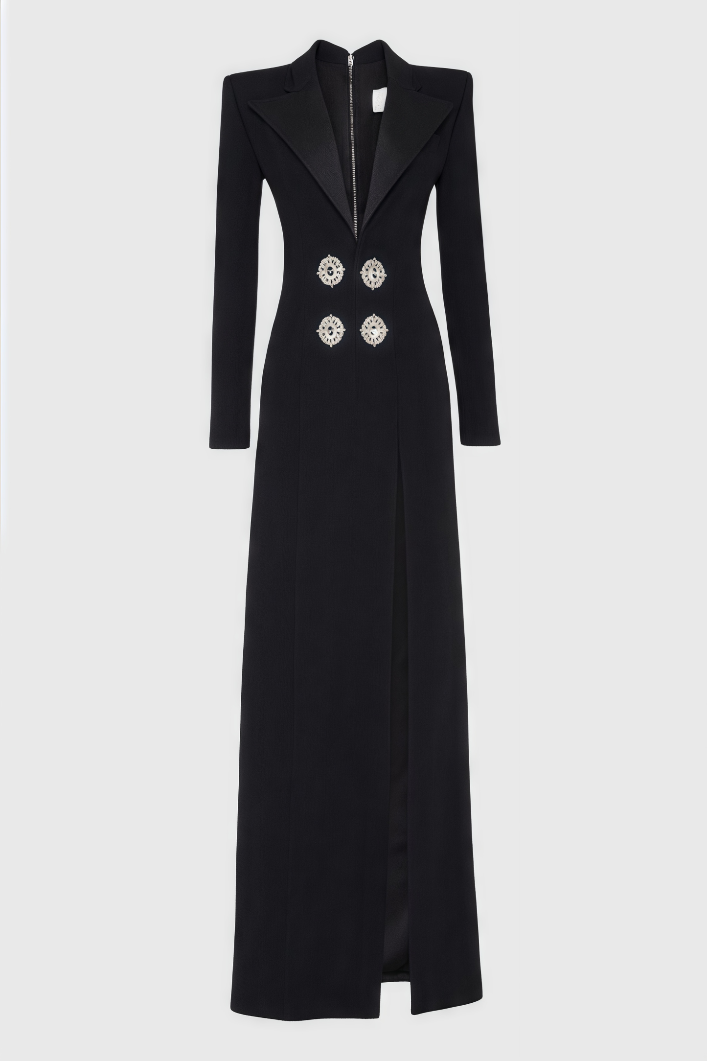 Vennan Crystal Embellished V-Neck Maxi Dress