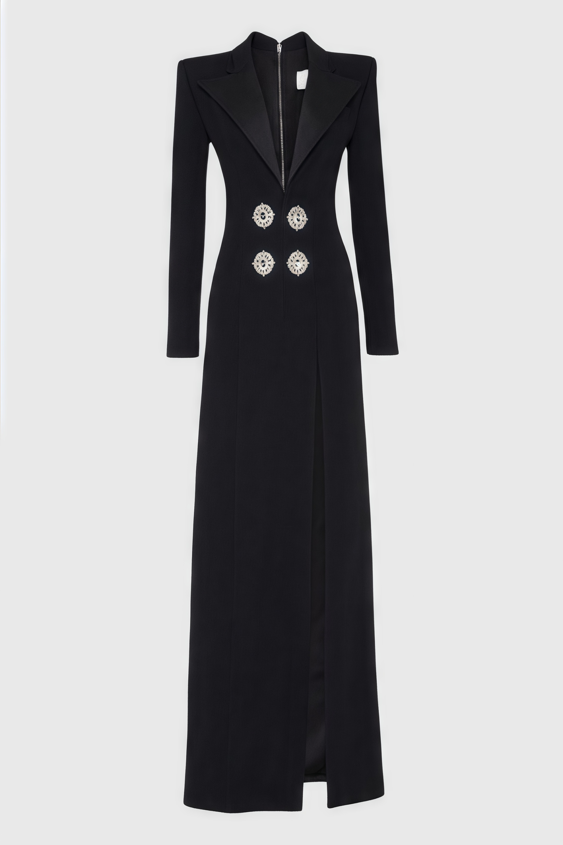 Vennan Crystal Embellished V-Neck Maxi Dress
