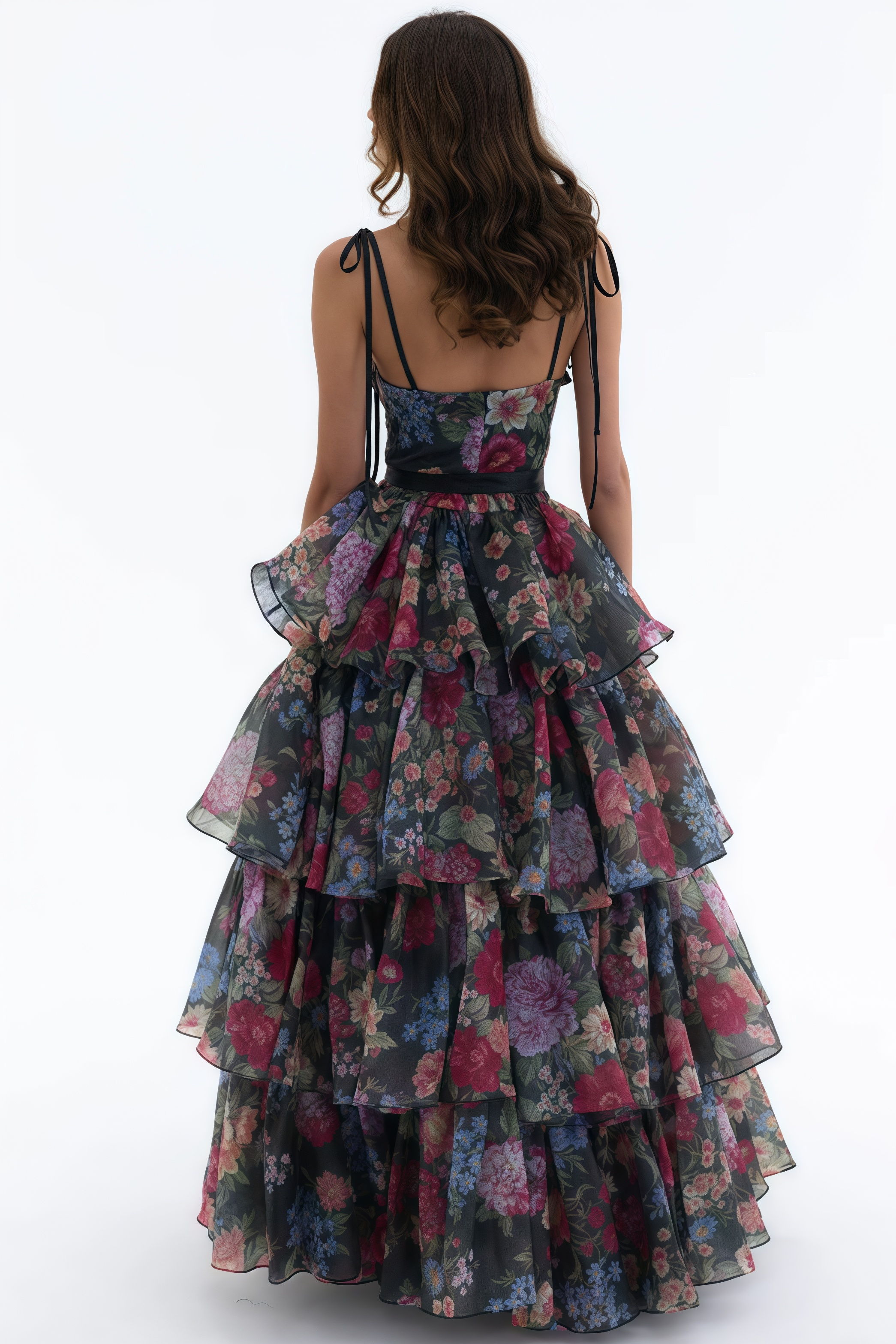 Jary Strapless Floral Maxi Dress