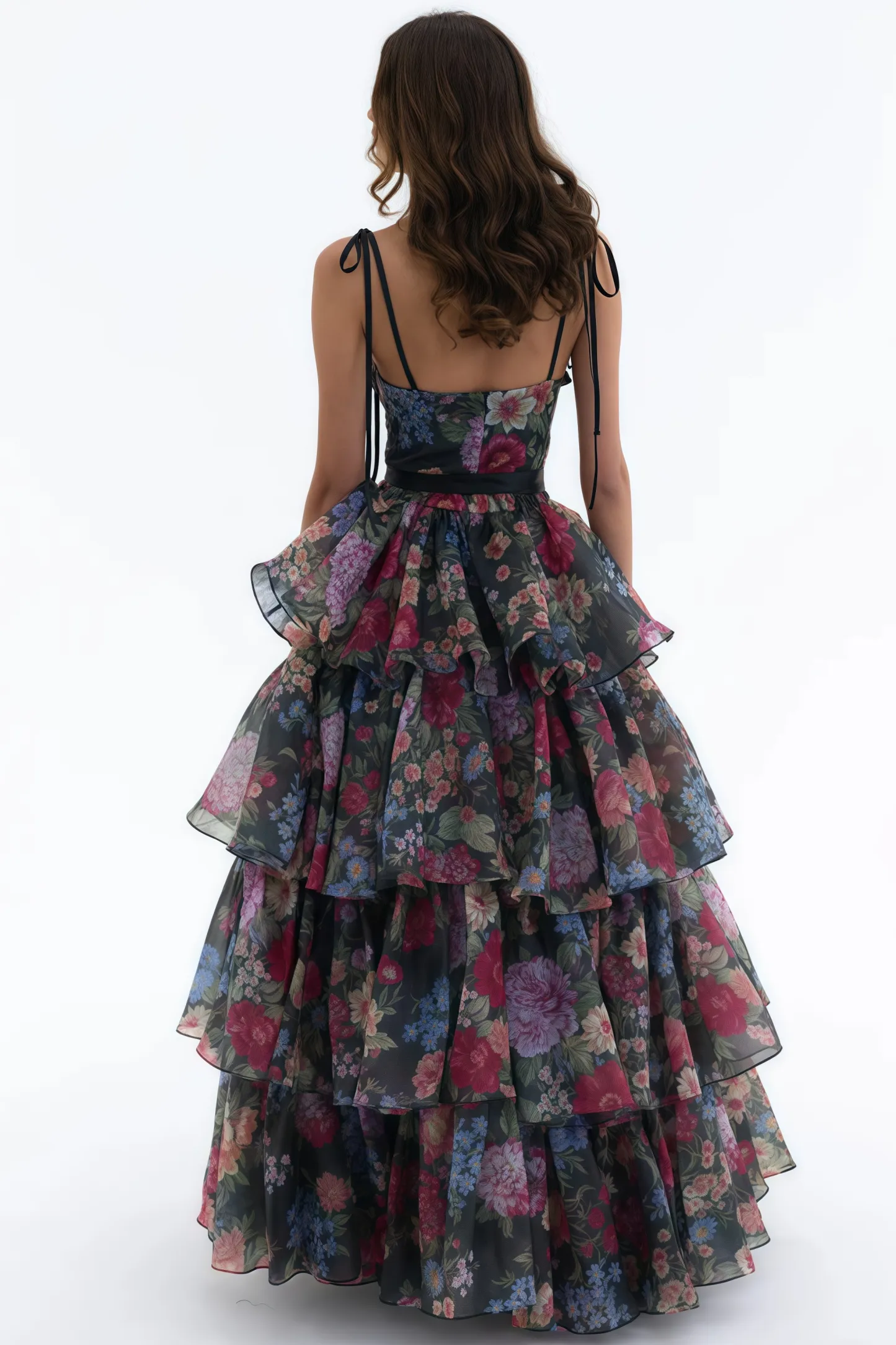 Jary Strapless Floral Maxi Dress