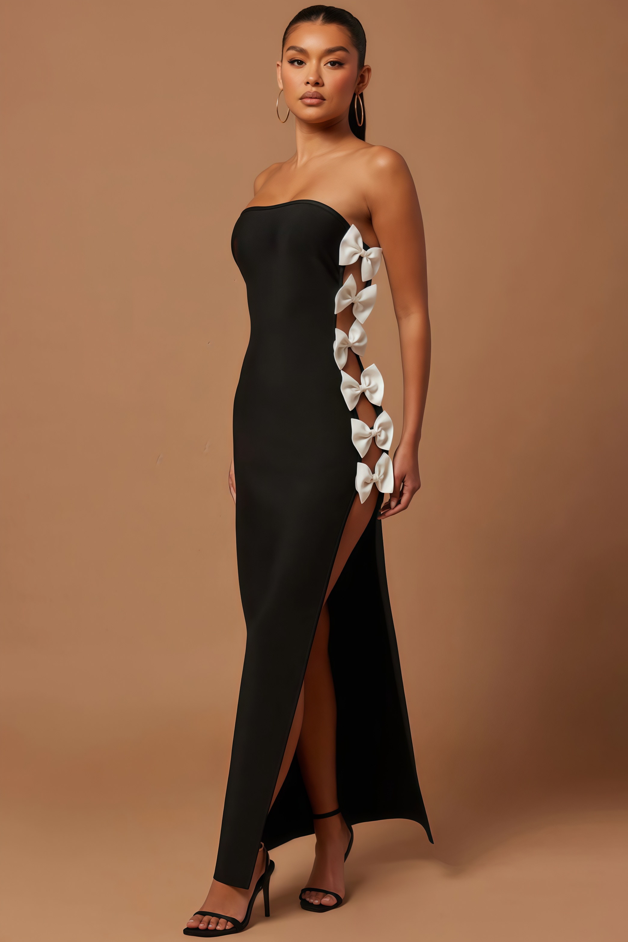 Ever Black Bow Maxi Dress