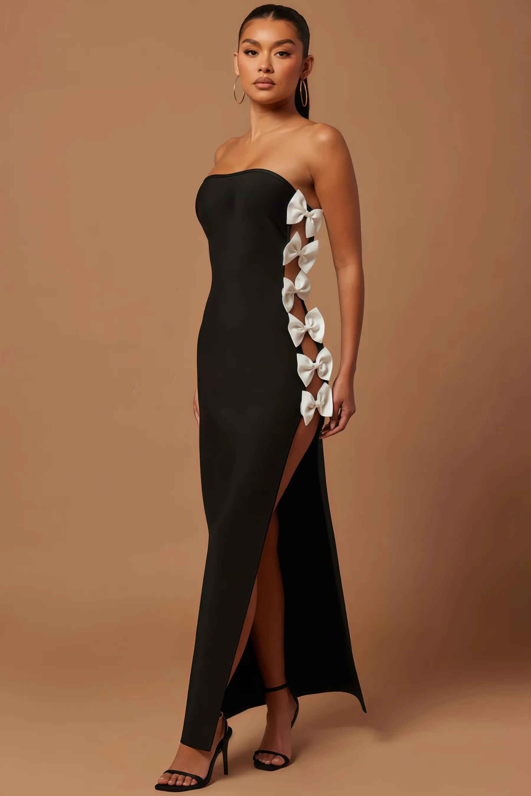 Ever Black Bow Maxi Dress
