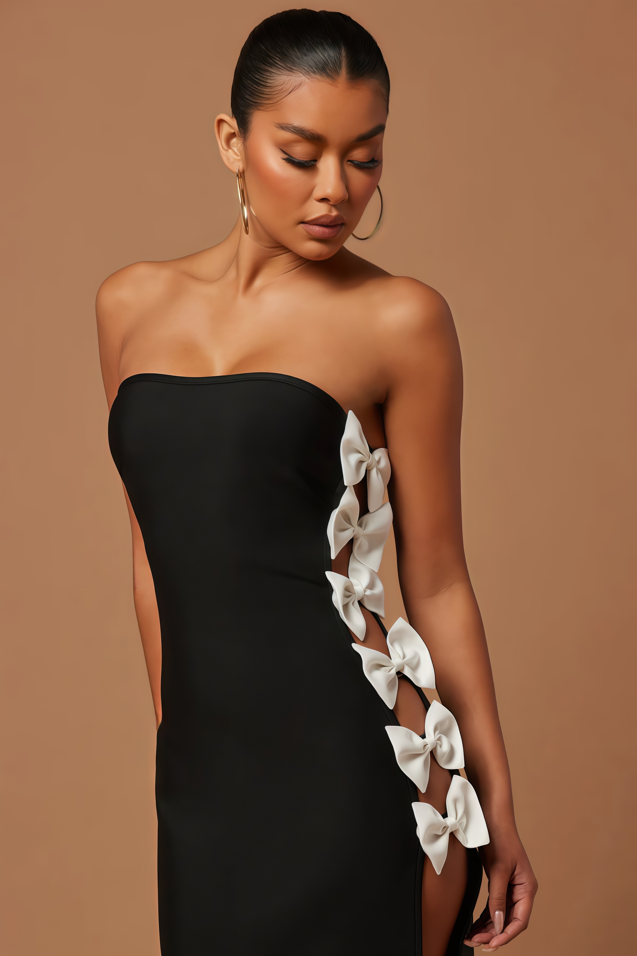 Ever Black Bow Maxi Dress
