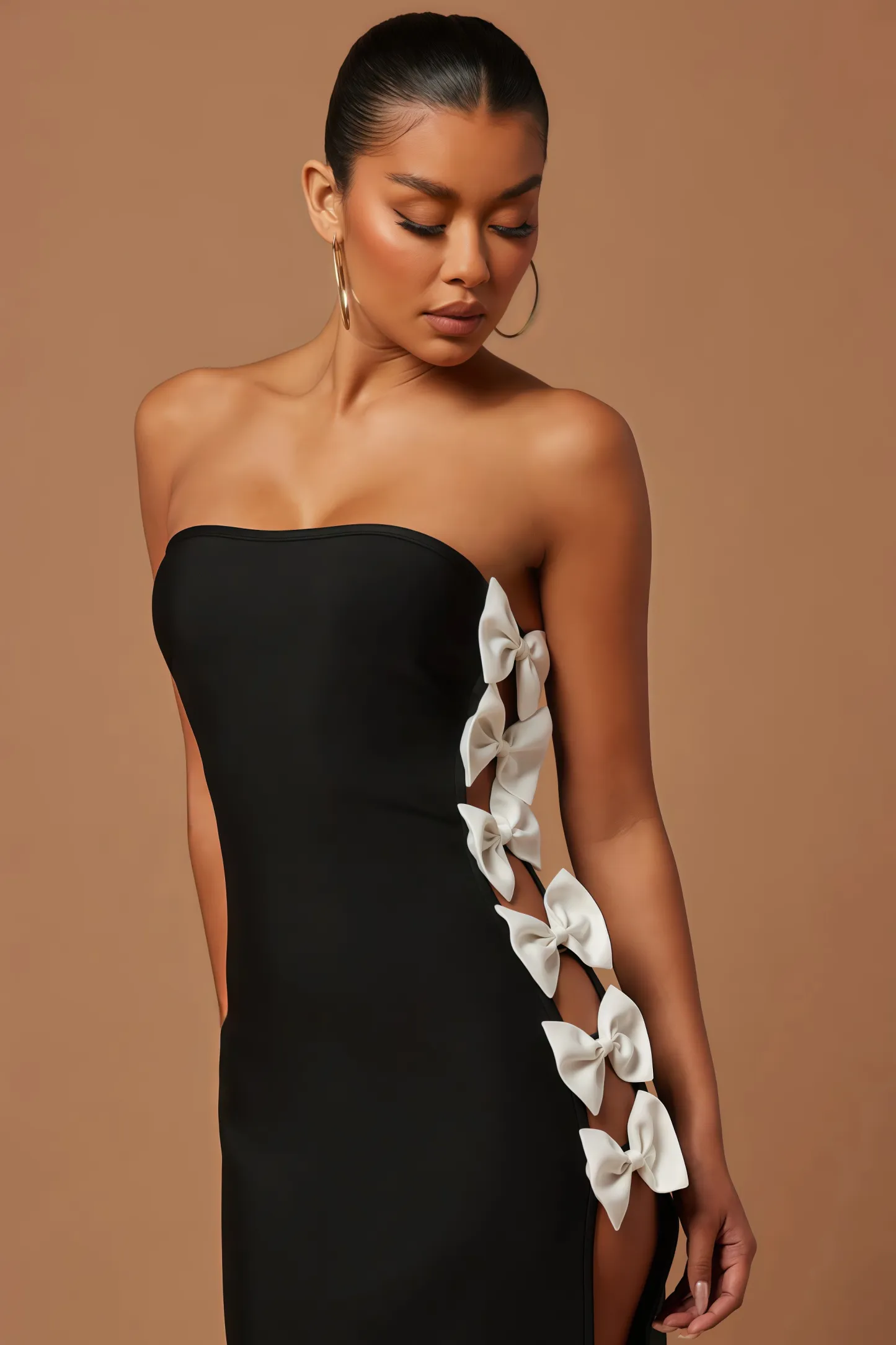 Ever Black Bow Maxi Dress