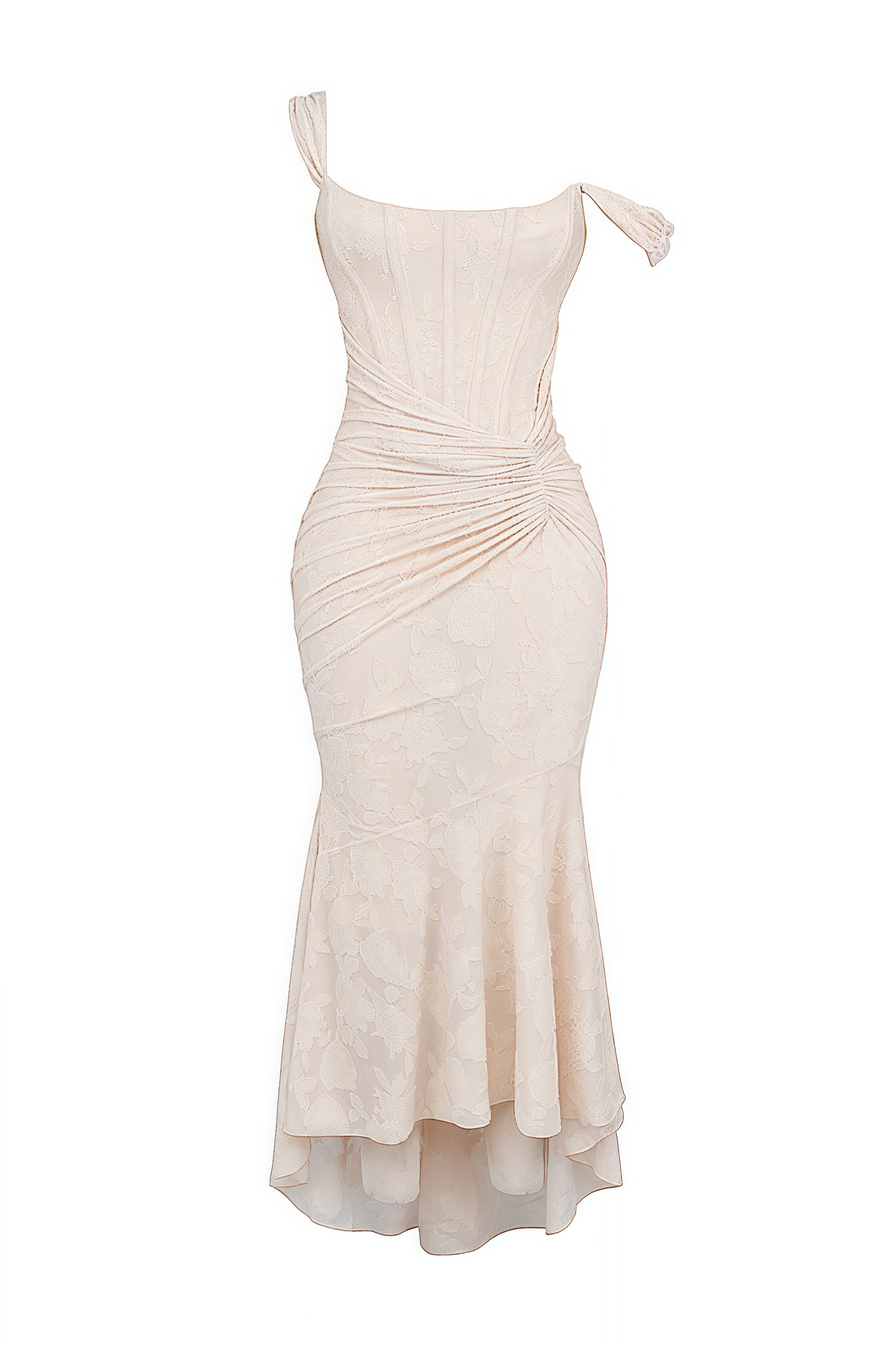 Taye Vintage Cream Floral Maxi Dress