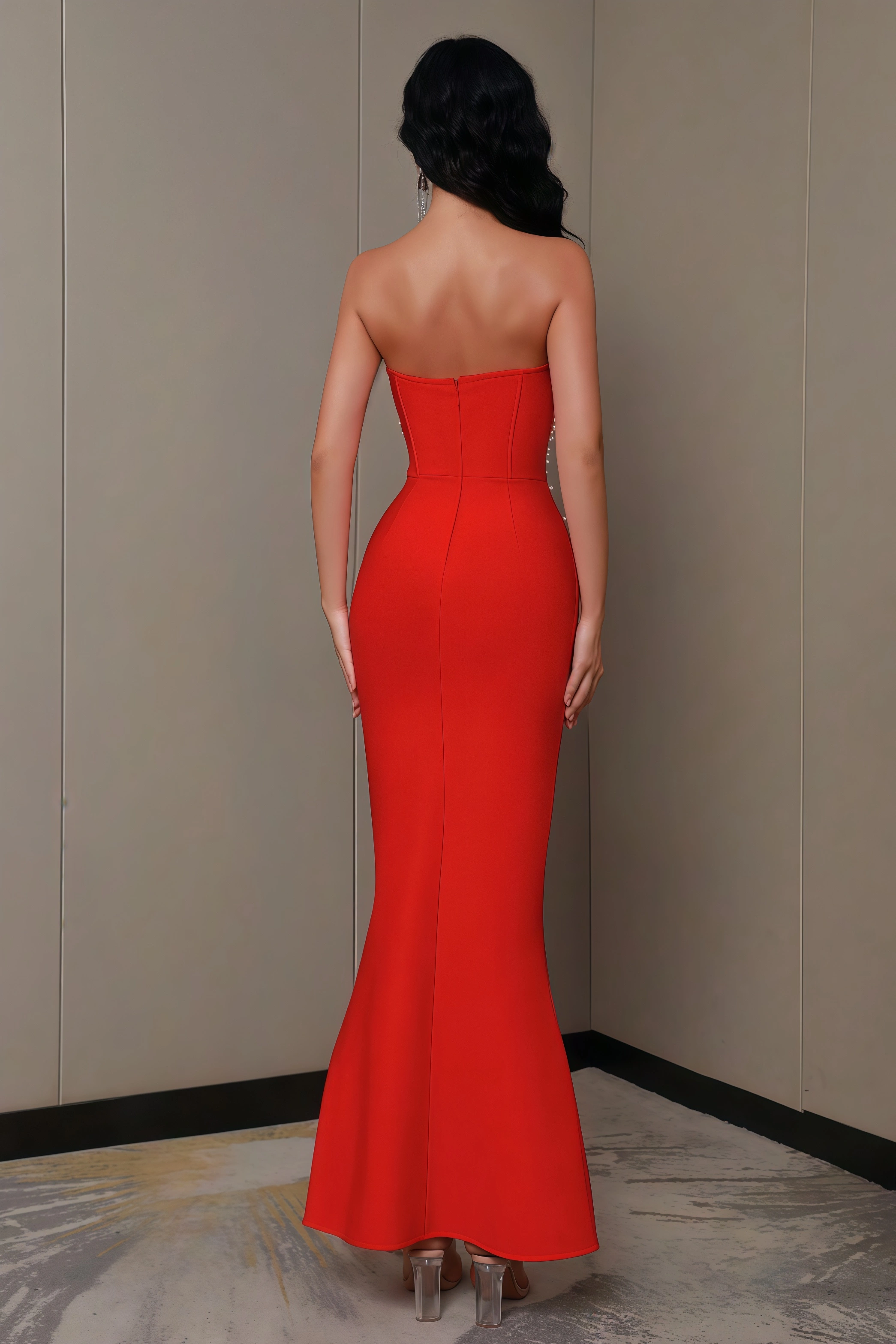 Lexi Beaded Bandage Maxi Dress