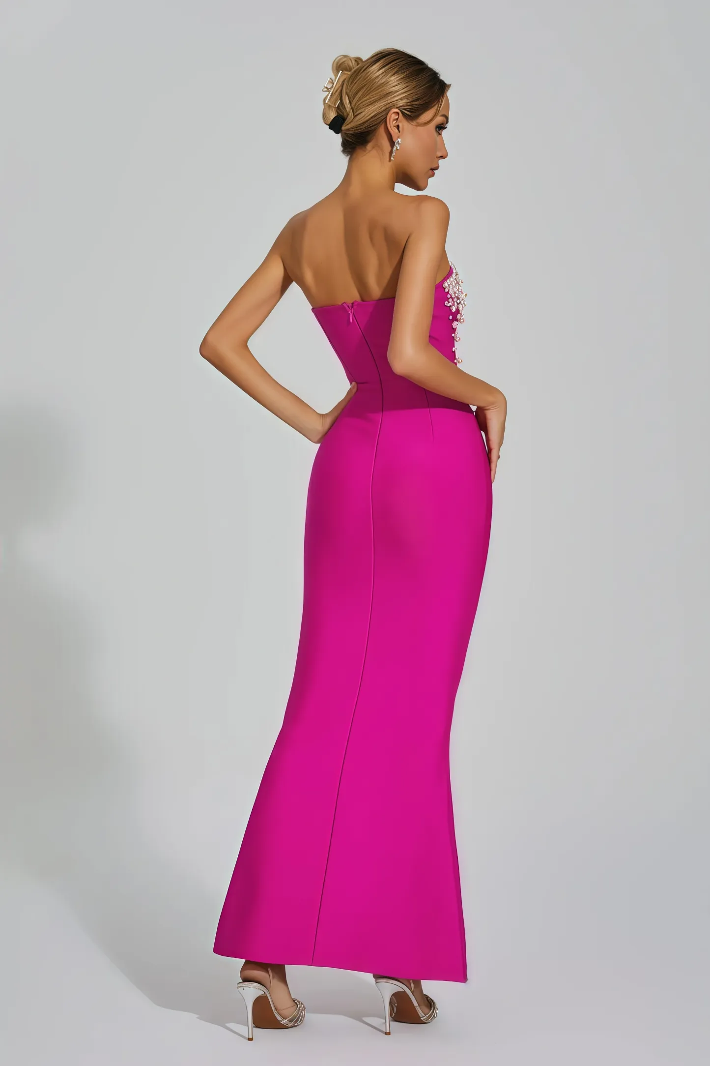 Romia Beaded Bandage Maxi Dress