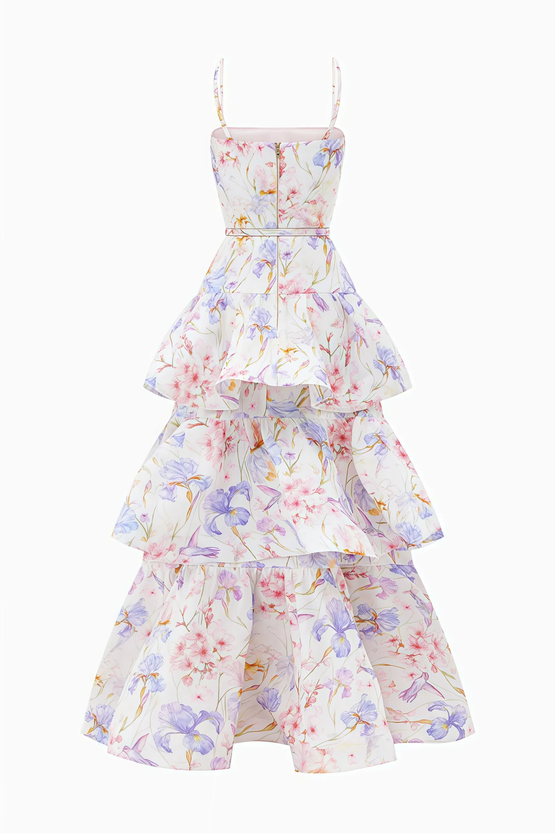 Mirkrt Strapless Floral Maxi Dress