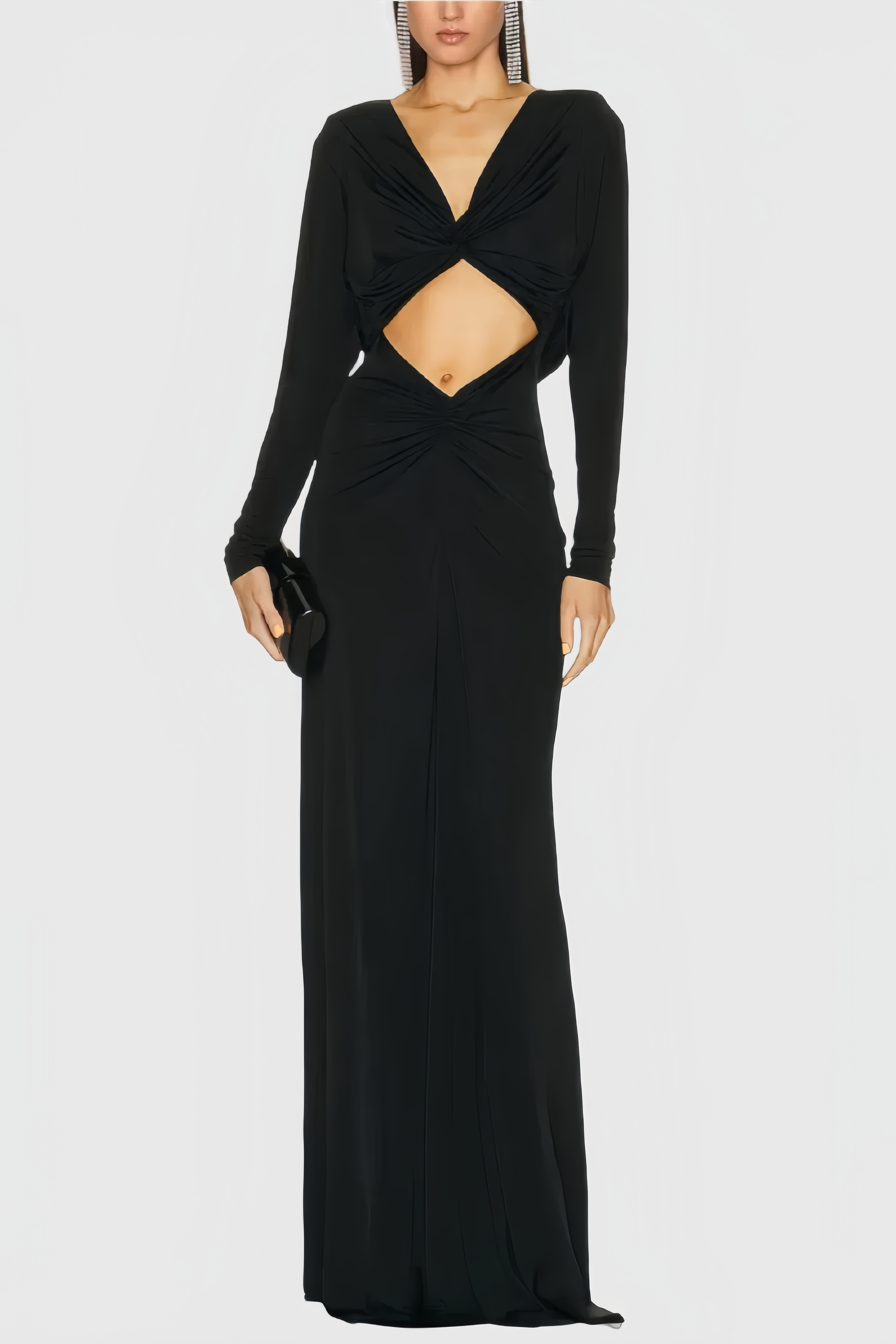 Sali Twisted Halter Maxi Dress