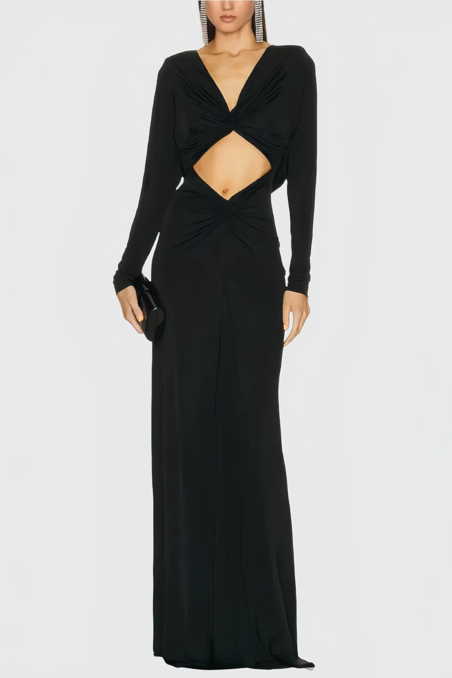 Sali Twisted Halter Maxi Dress