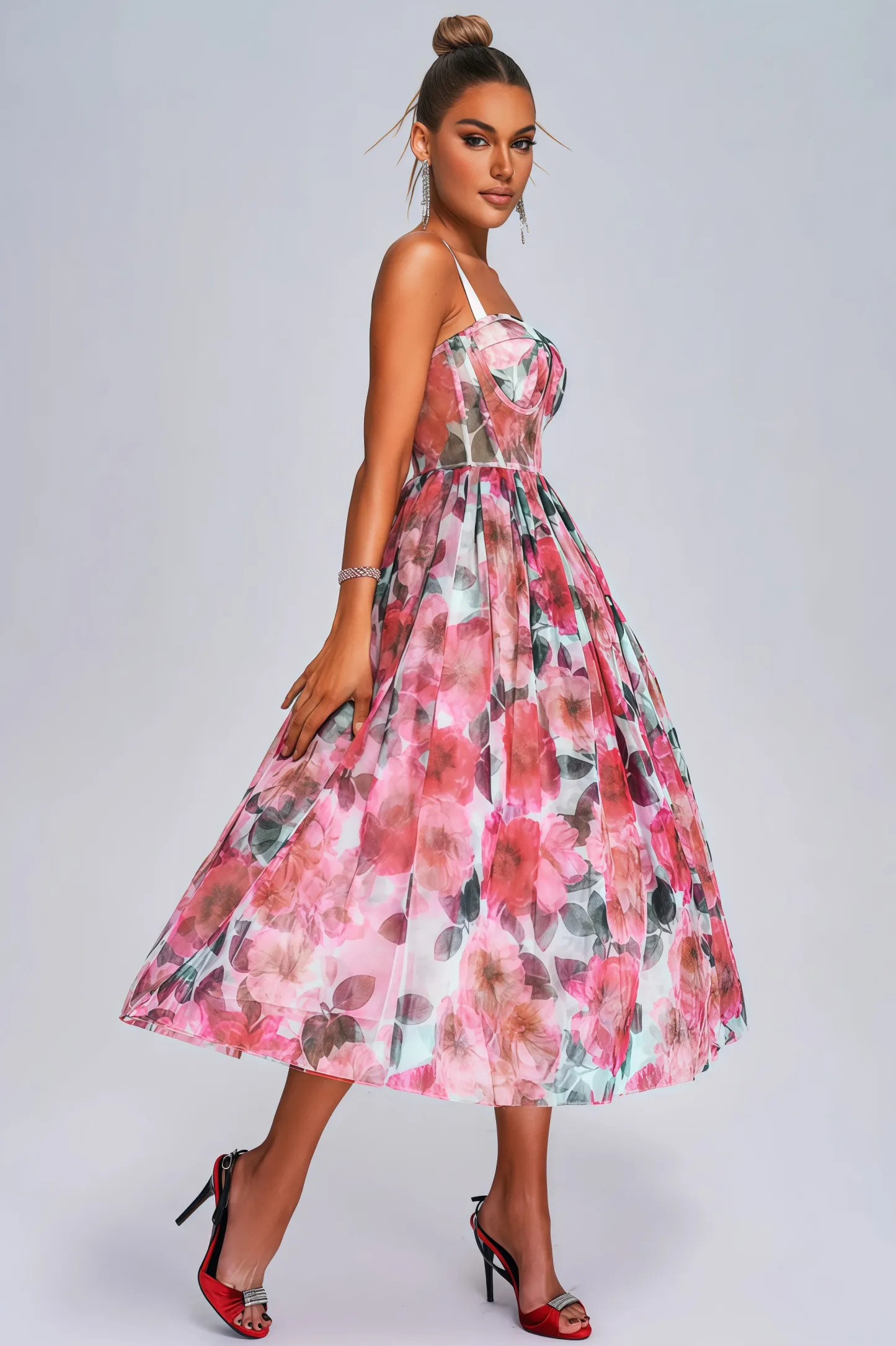Talia Floral Midi Dress
