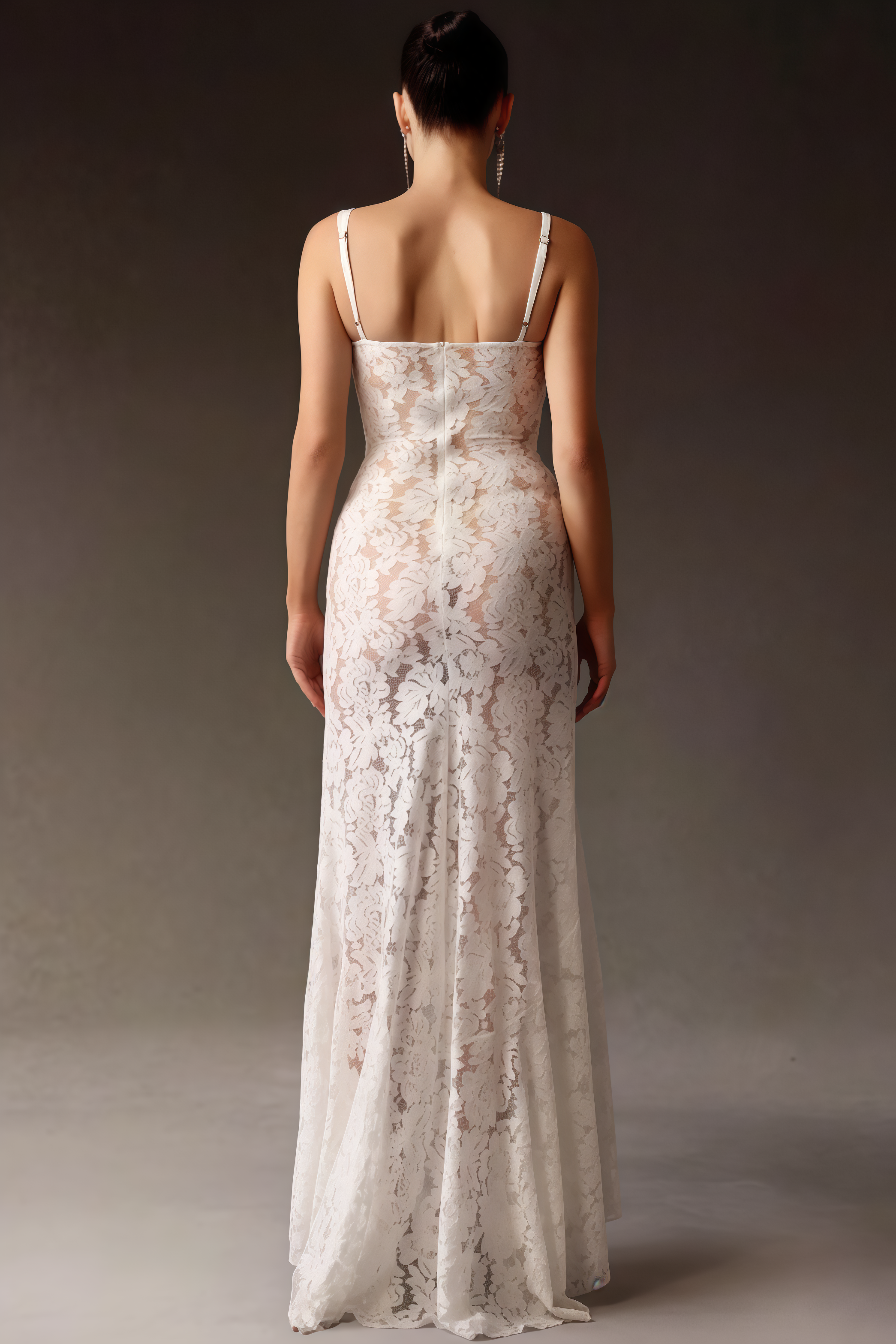 Carolh Sleeveless Lace Maxi Dress