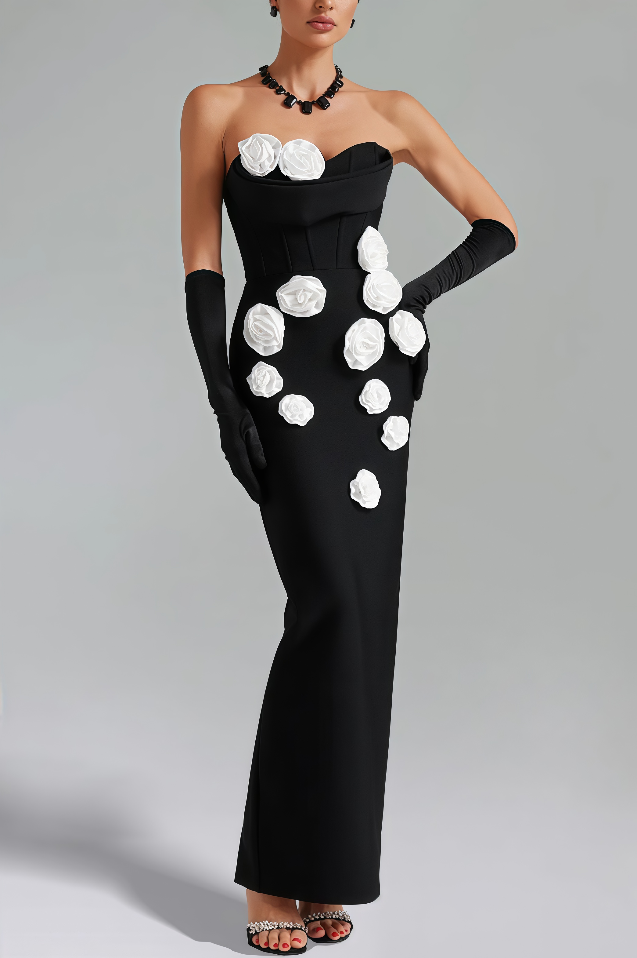 Arlo Flower Bandage Maxi Dress