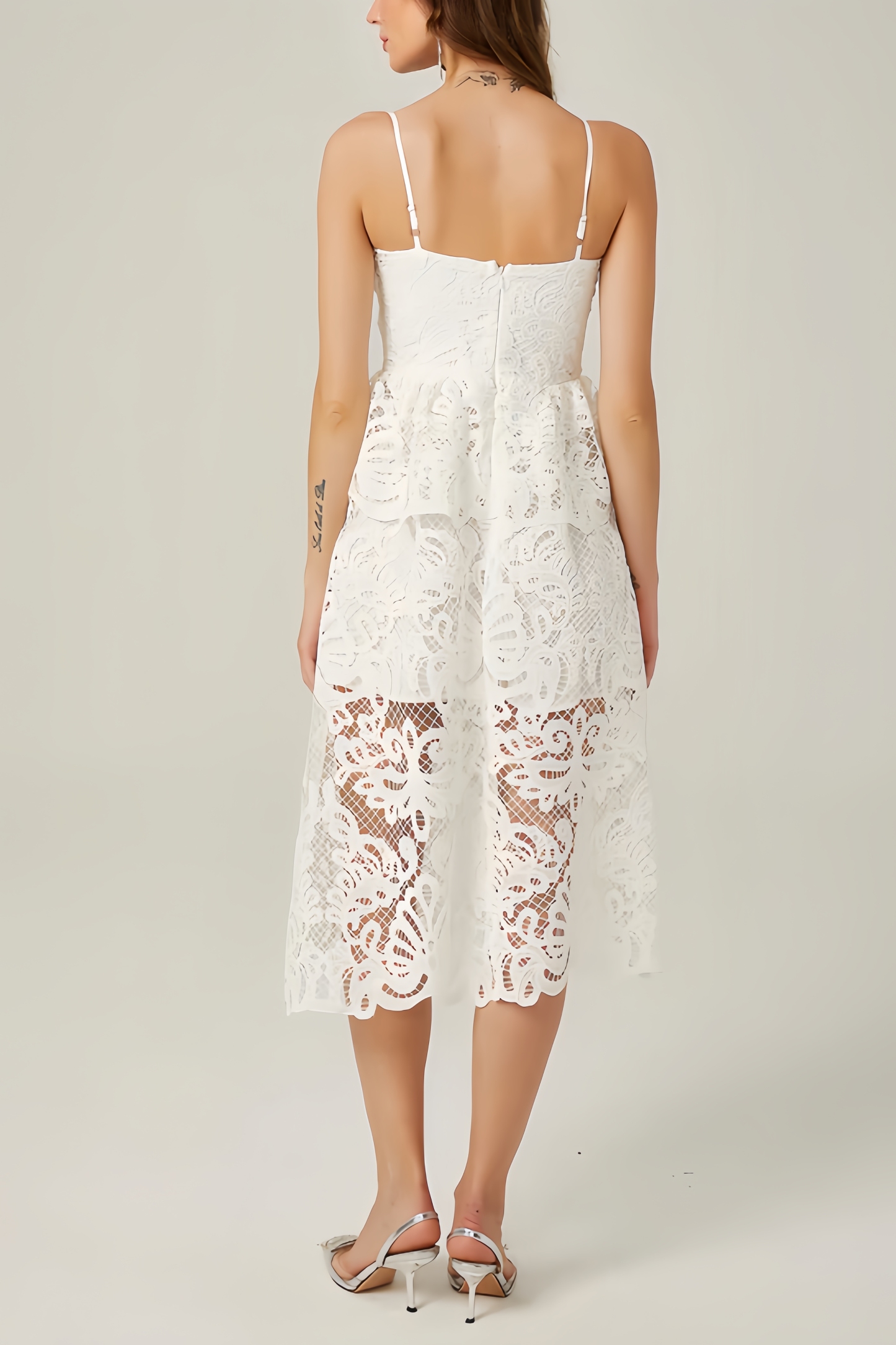 Cila Embroidered Cutout Maxi Dress