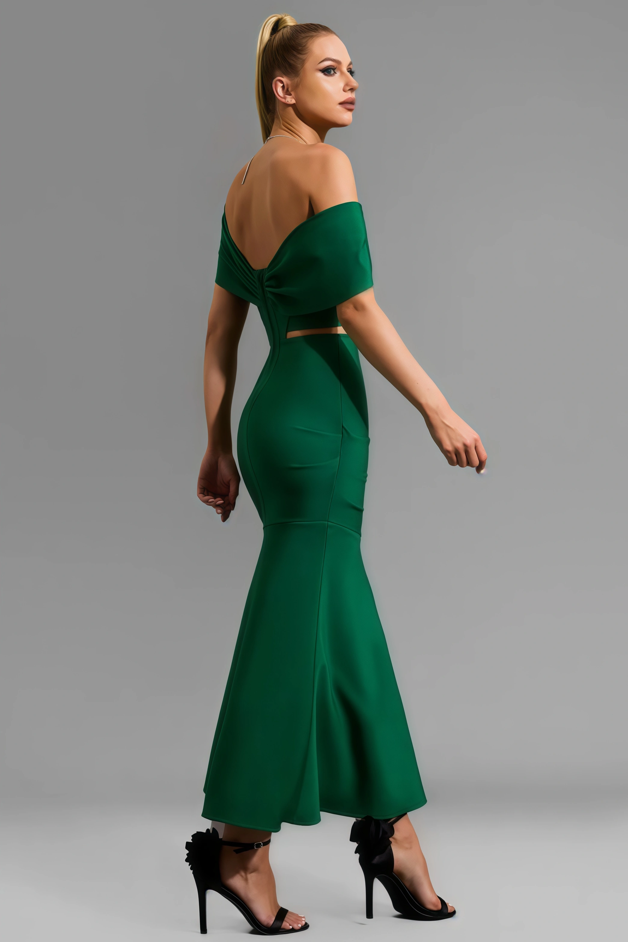 Turey Strapless Cut Out Maxi Dress