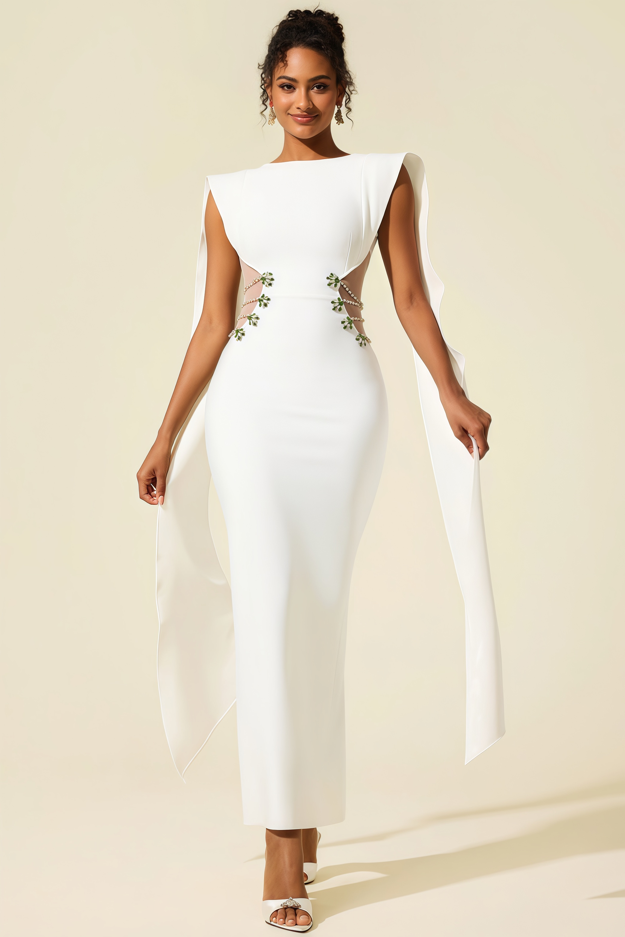 Eren Diamante Bandage Maxi Dress