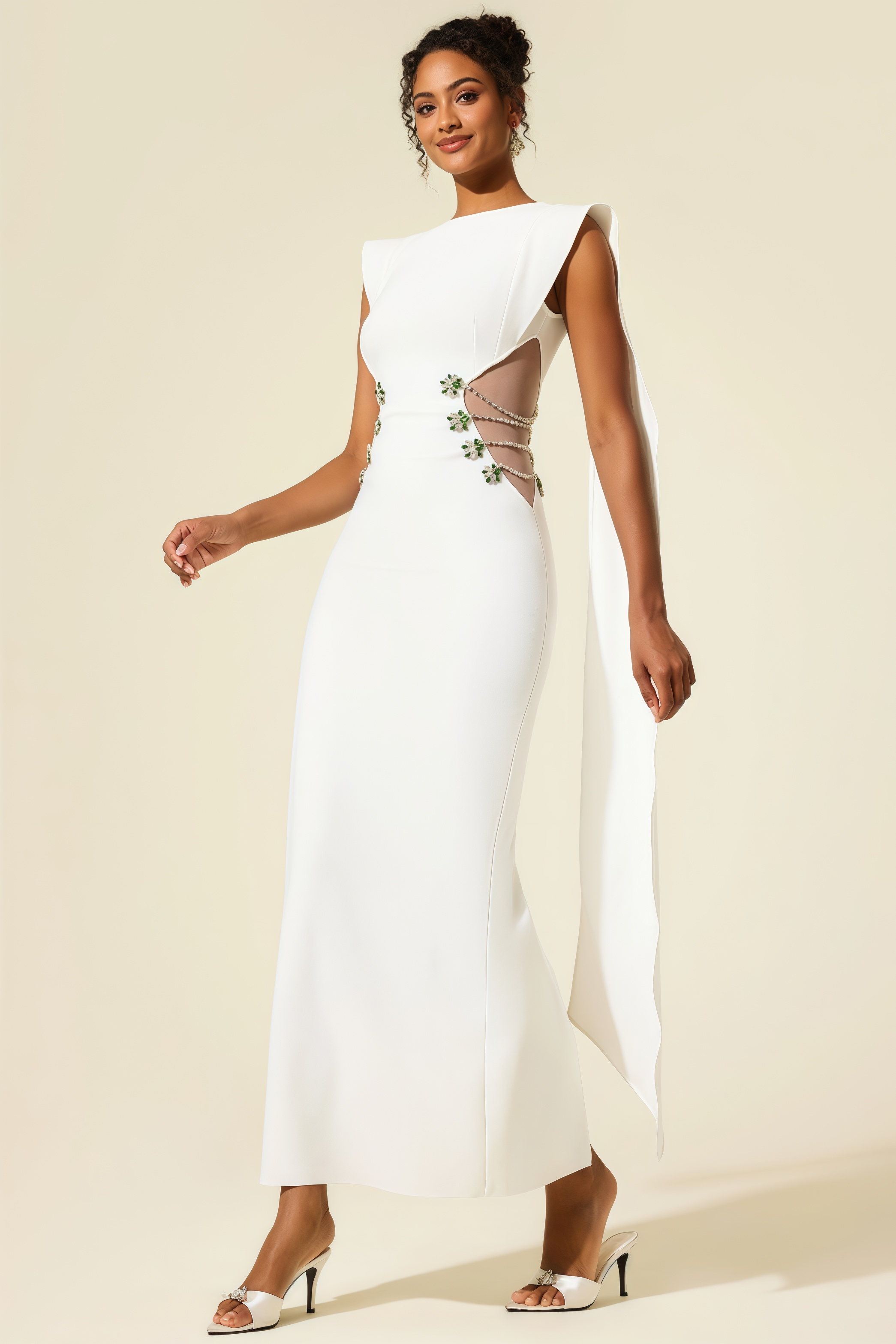 Eren Diamante Bandage Maxi Dress