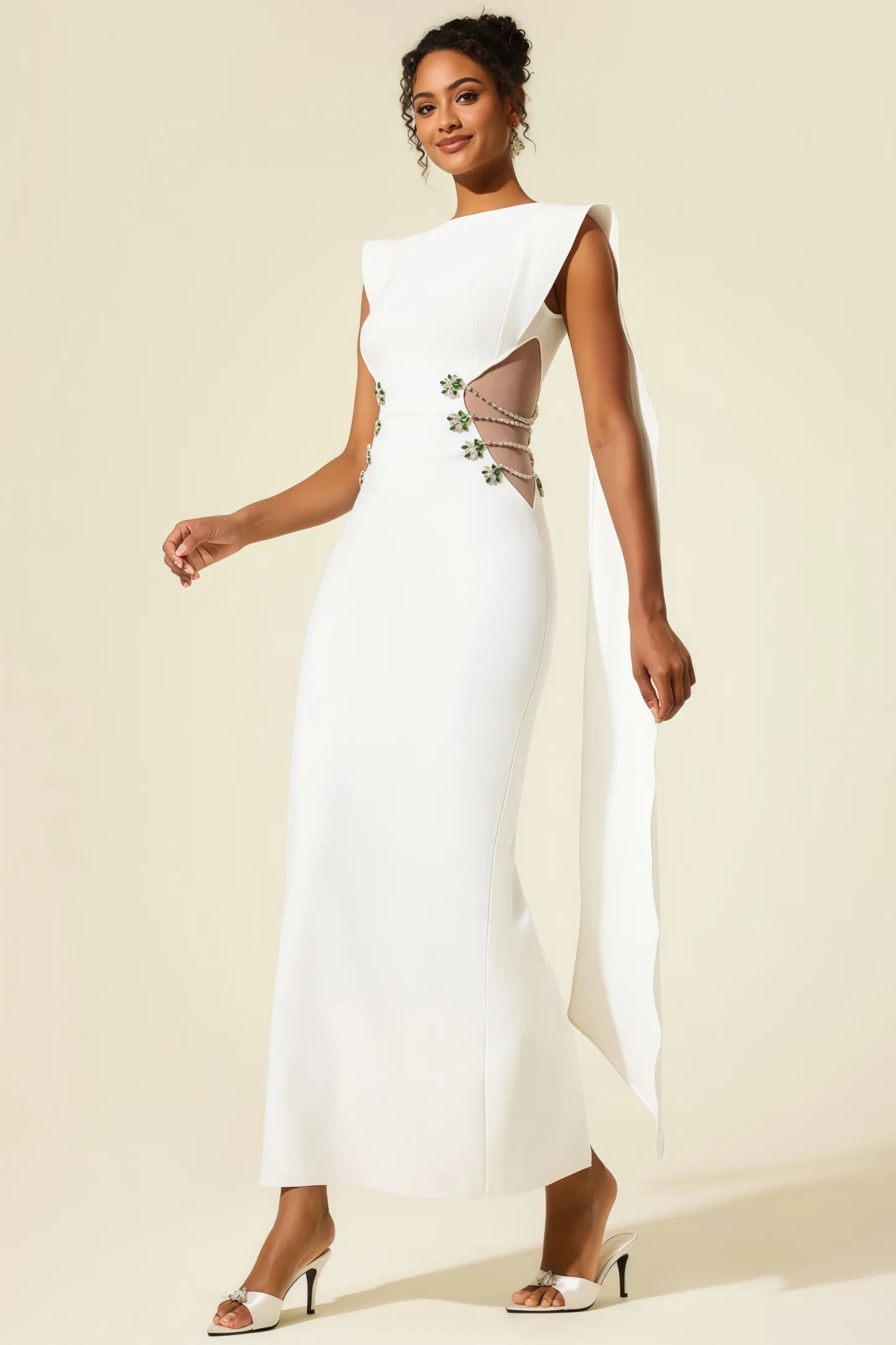 Eren Diamante Bandage Maxi Dress