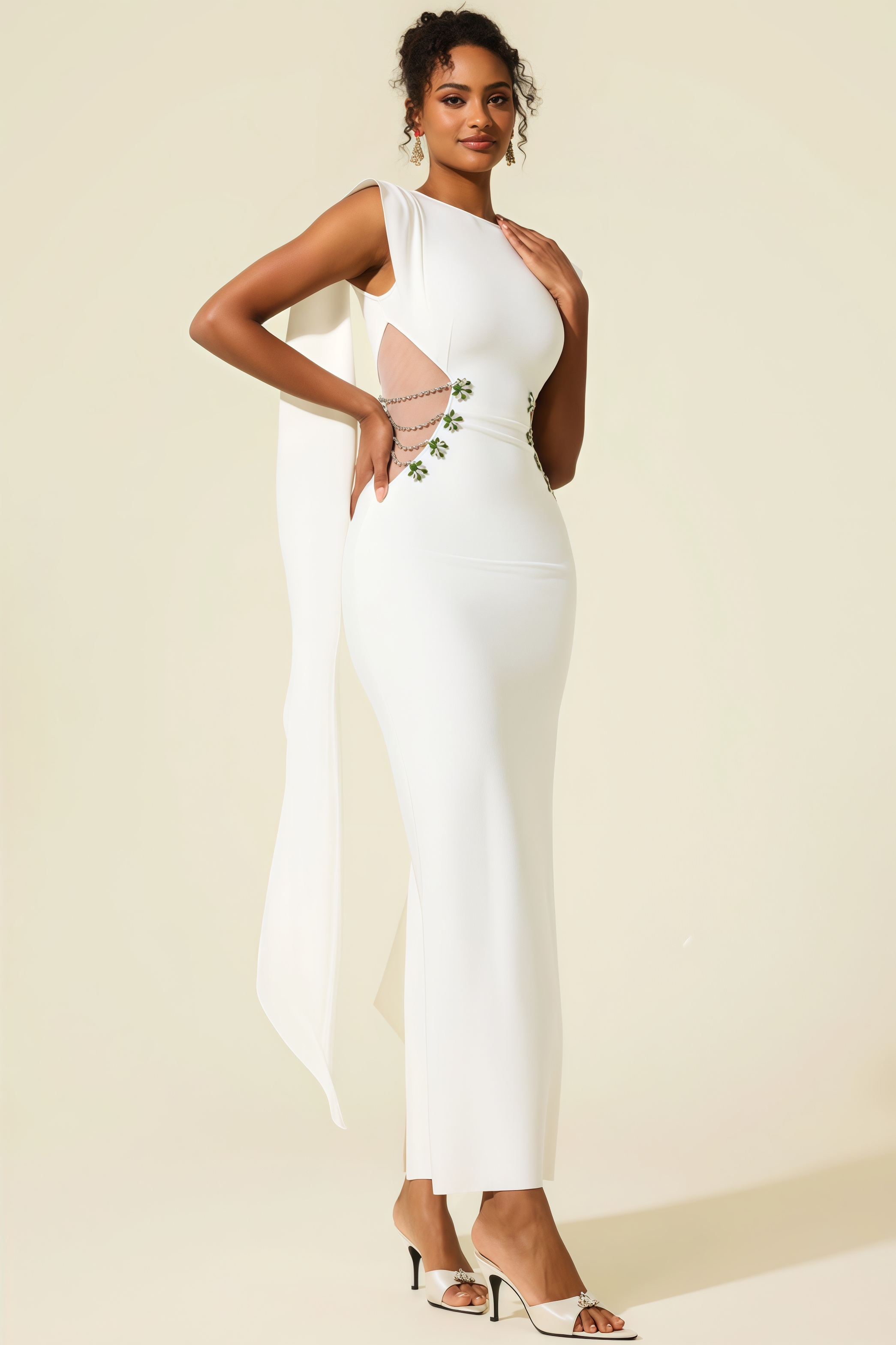 Eren Diamante Bandage Maxi Dress