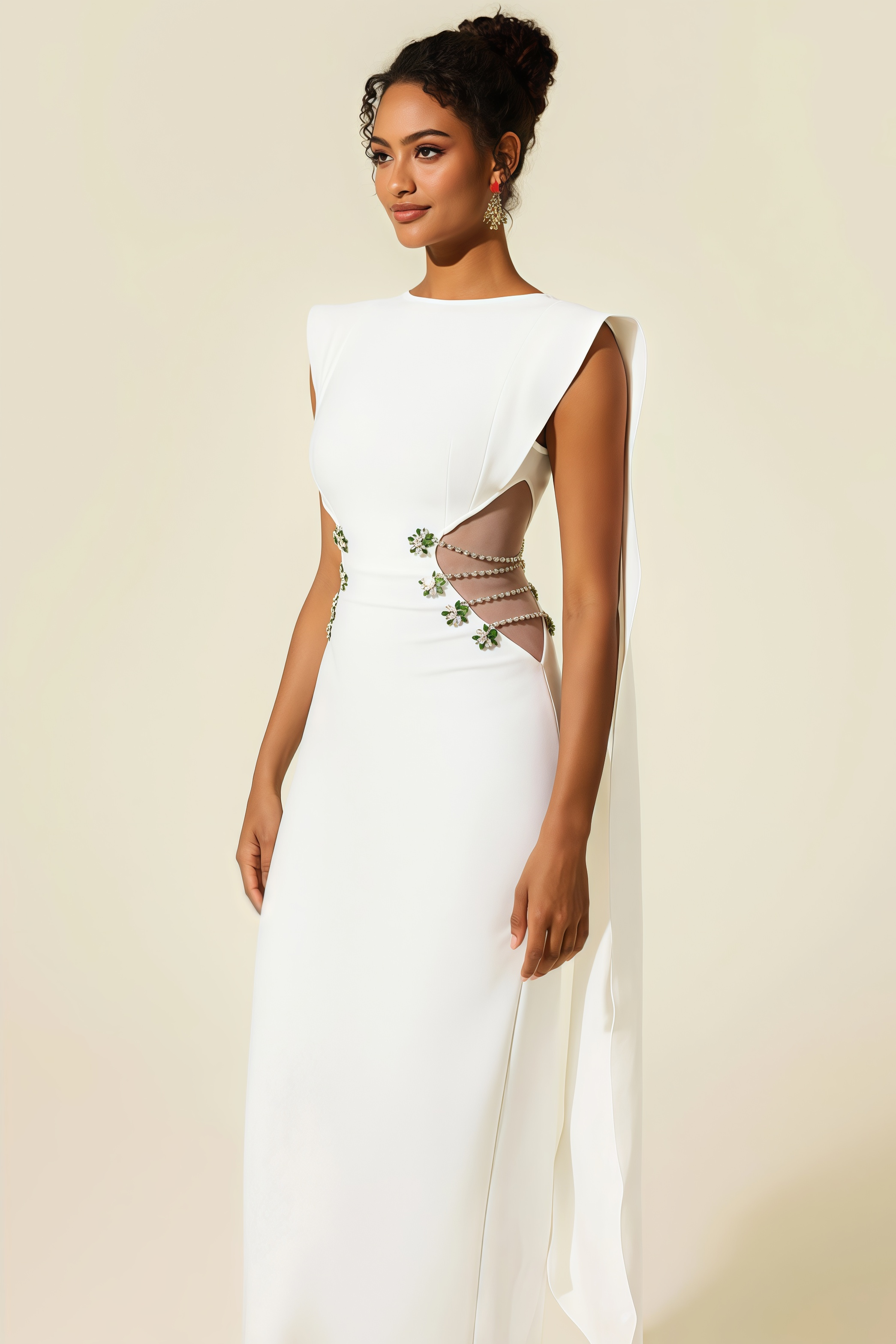 Eren Diamante Bandage Maxi Dress