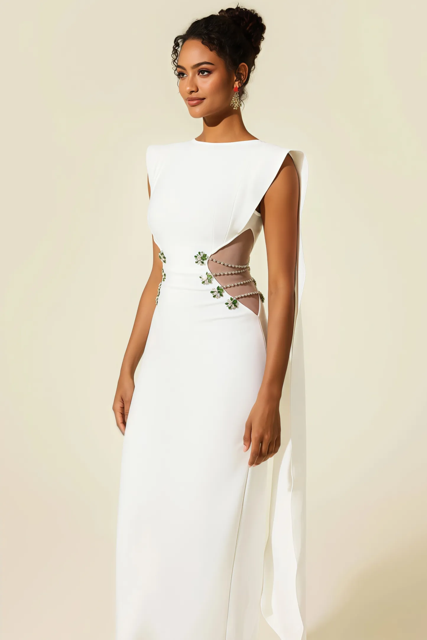 Eren Diamante Bandage Maxi Dress