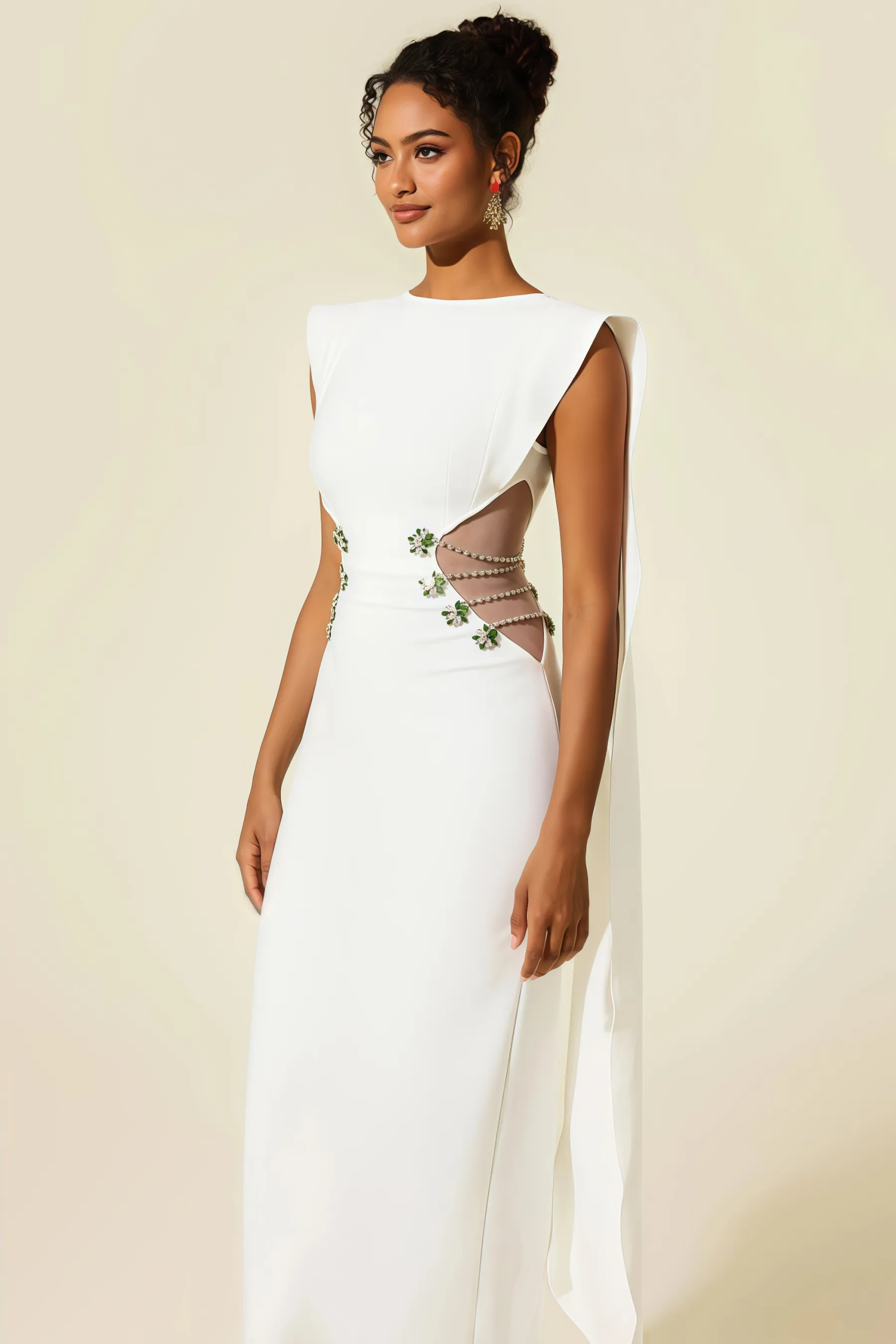 Eren Diamante Bandage Maxi Dress