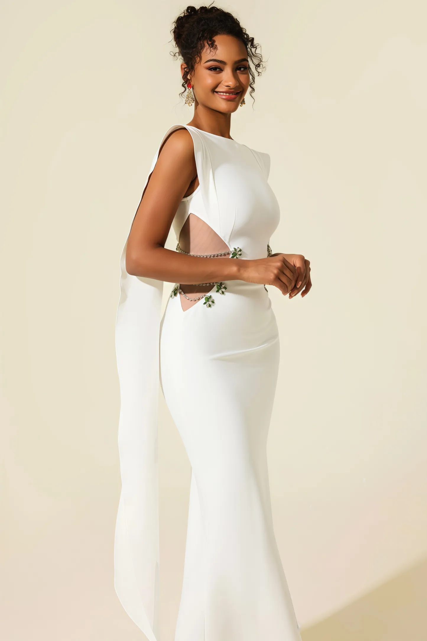 Eren Diamante Bandage Maxi Dress
