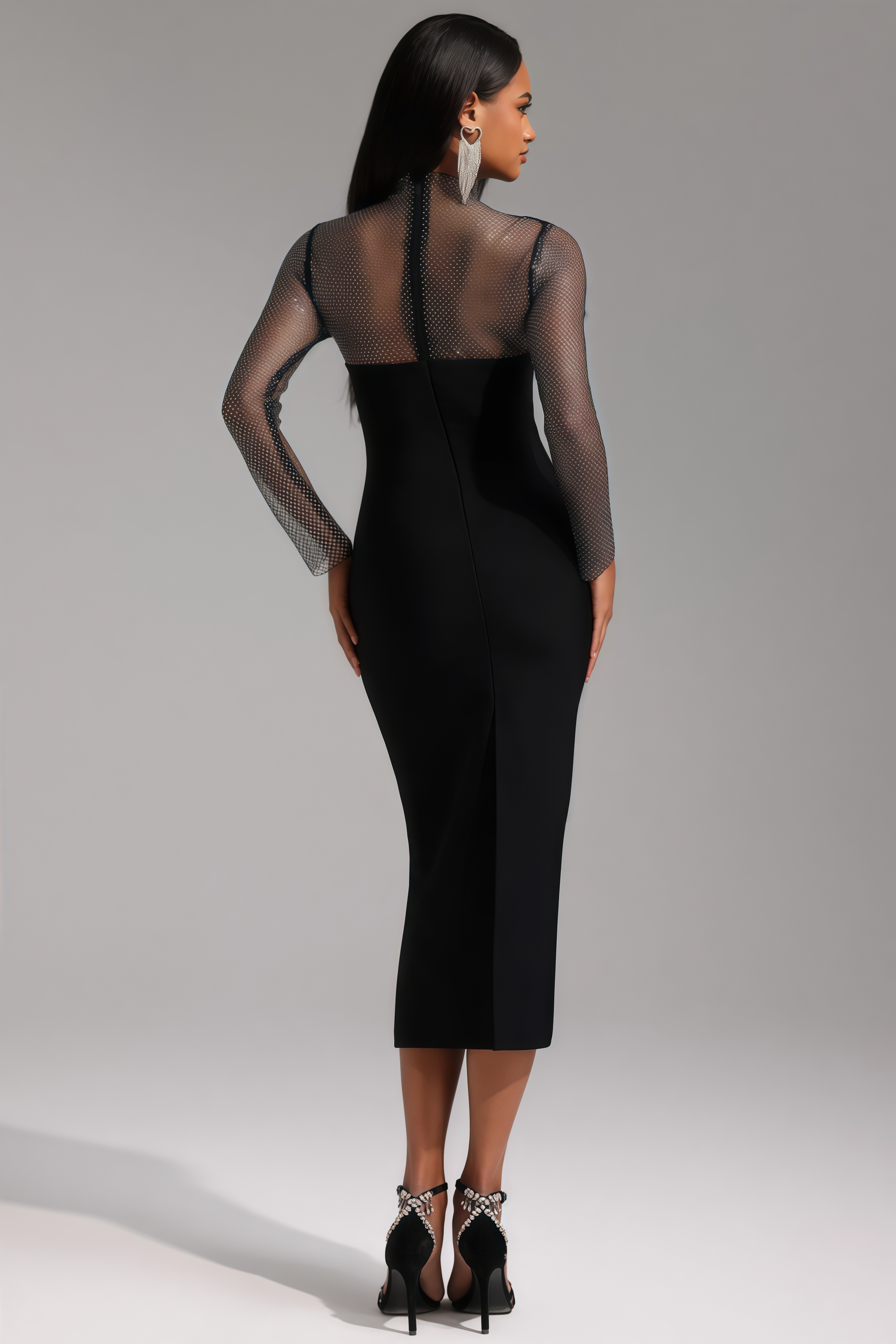 Umari Long Sleeve Bandage Maxi Dress