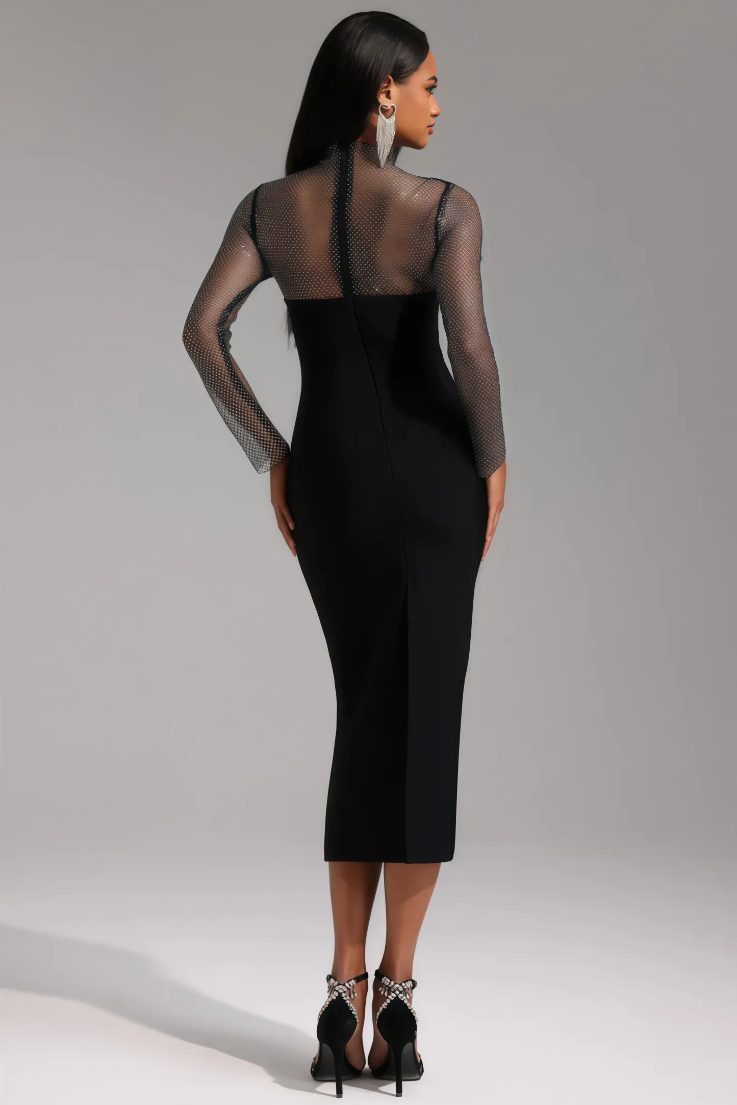 Umari Long Sleeve Bandage Maxi Dress