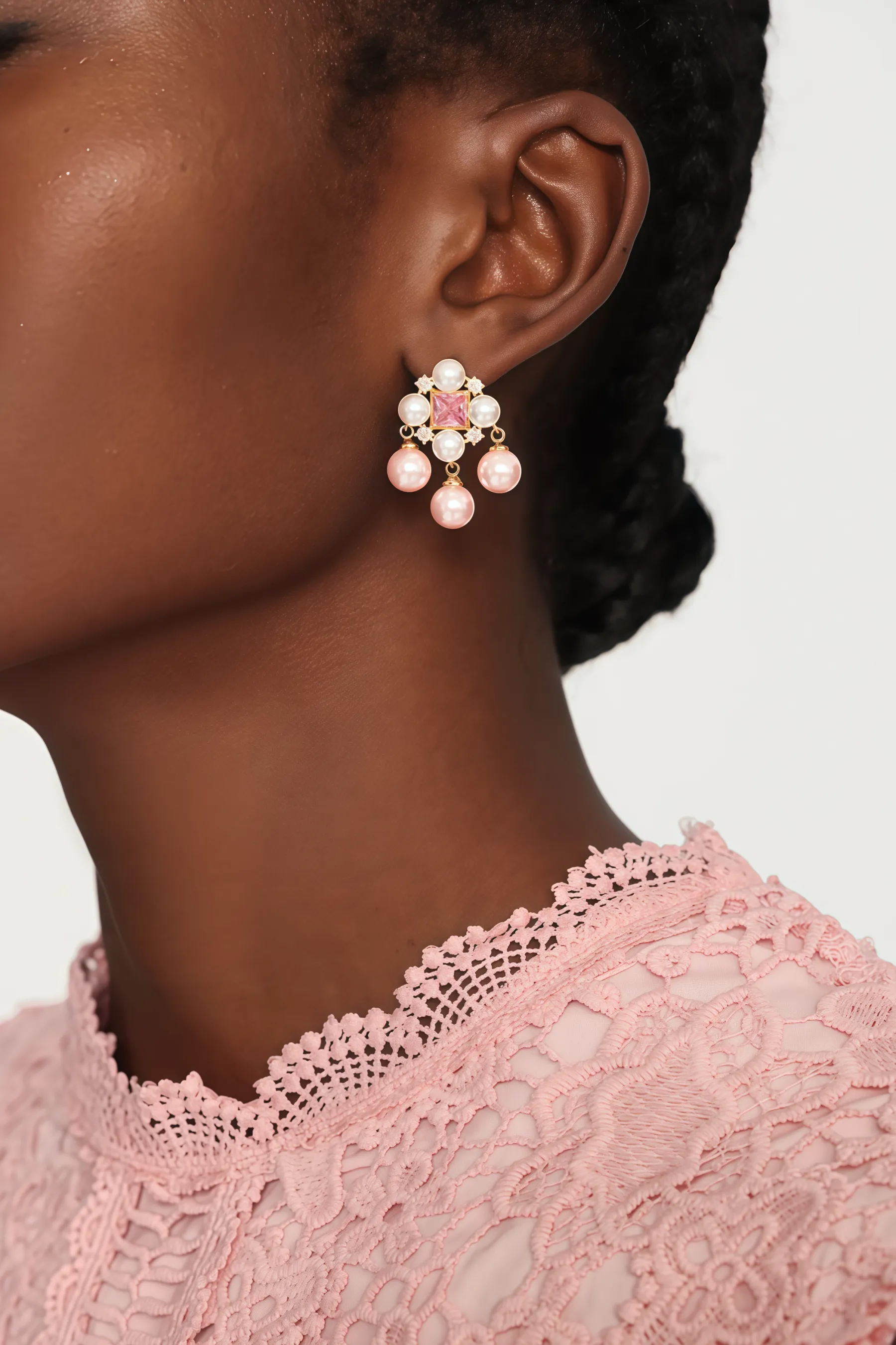Zoree Pearl Diamond Earrings