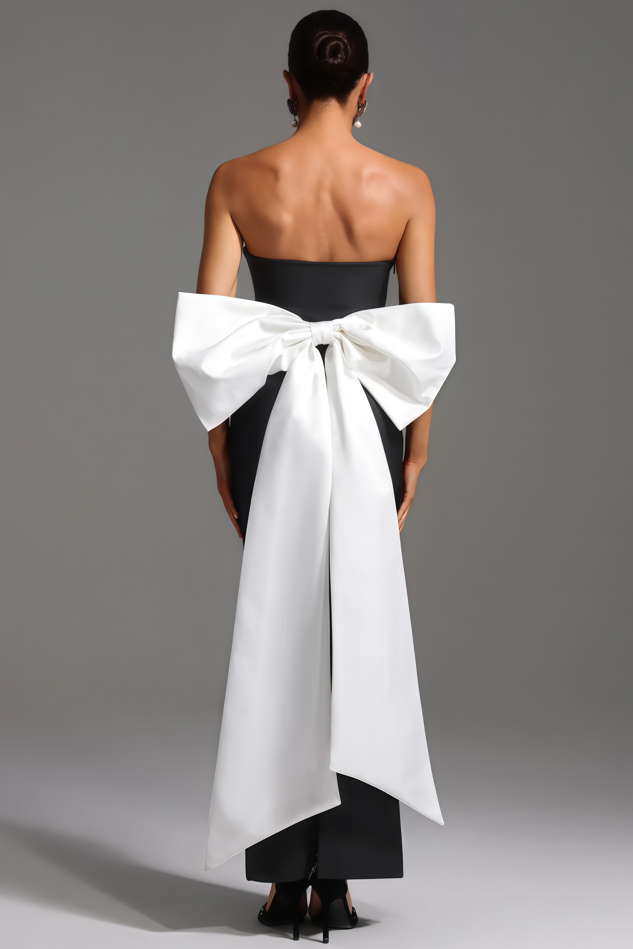 Nerylk Sleeveless Bow Bandage Maxi Dress