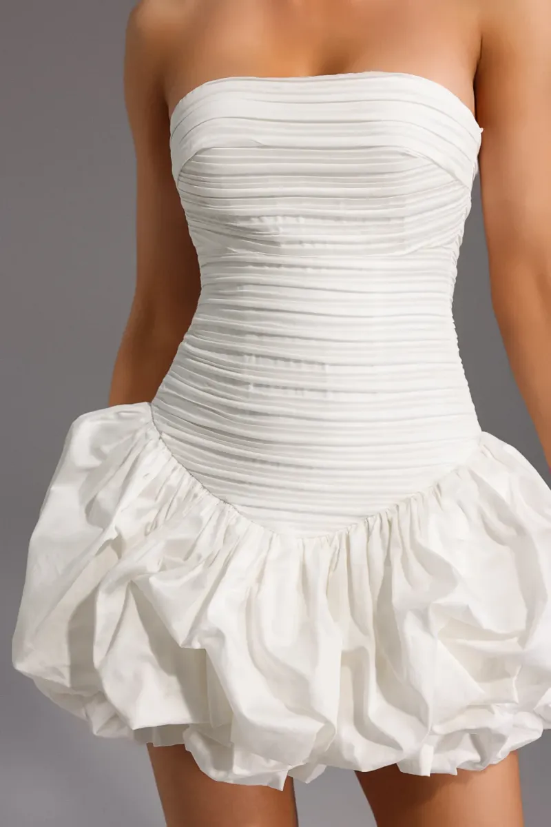 Ambrt Sleeveless Fold Bud Mini Dress