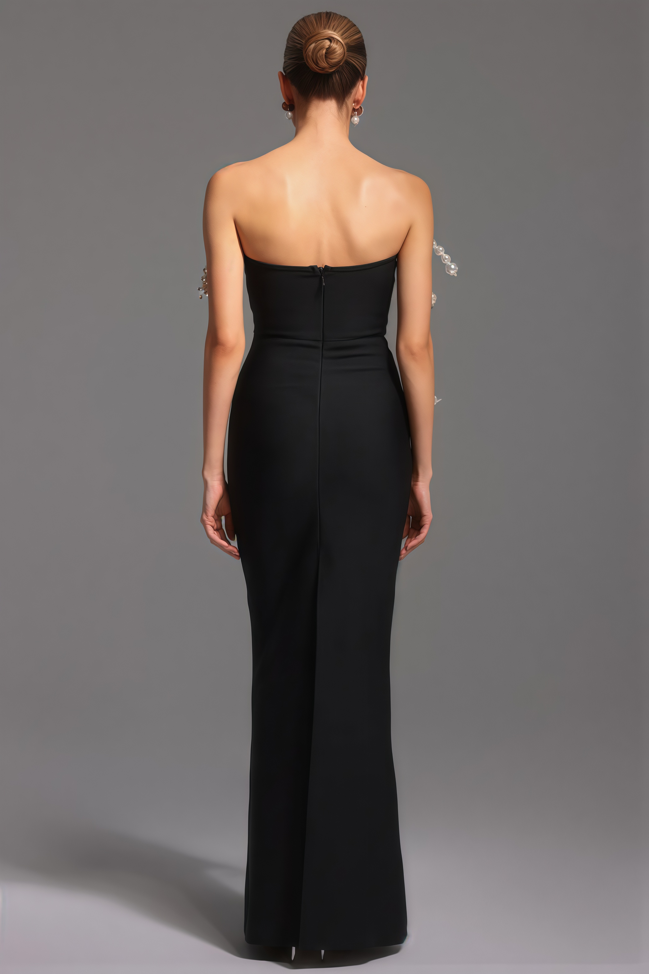 Milla Dimensional Pearl Bandage Maxi Dress