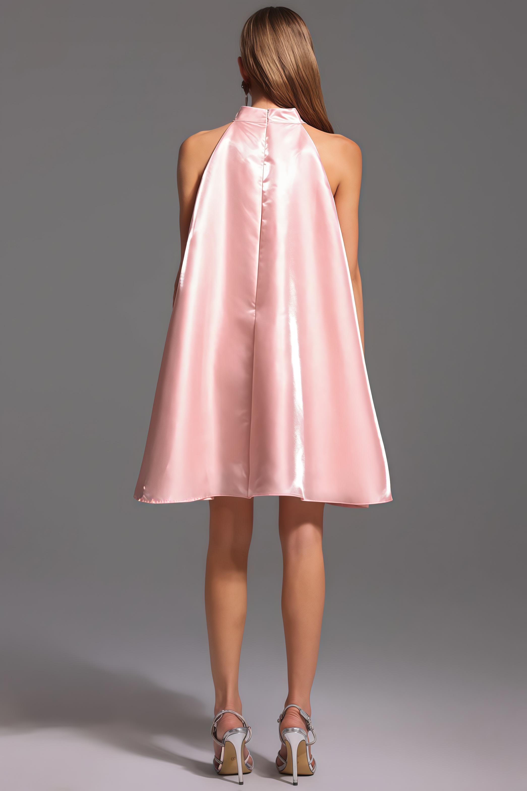 Xandea Halter Flowers Diamond Mini Dress